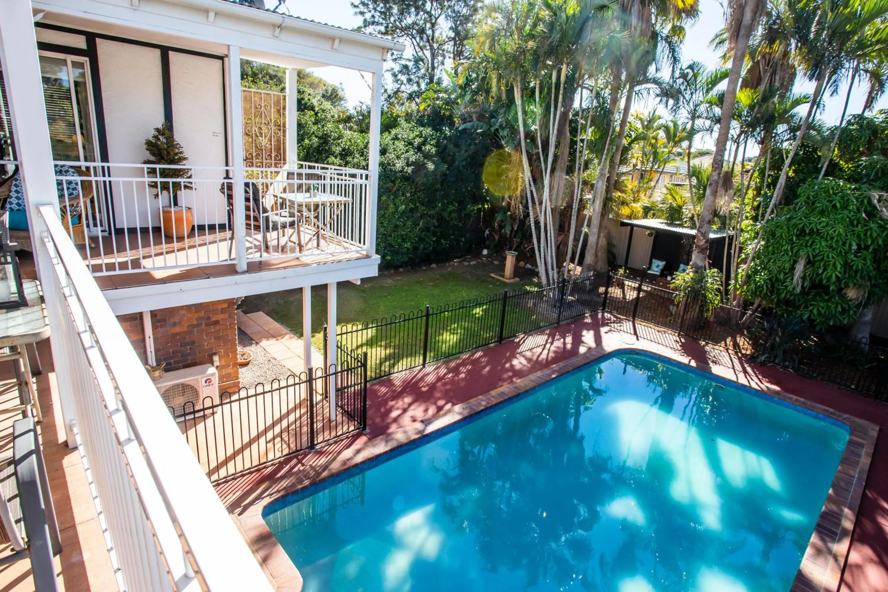 Pool view in Ainslie Manor Guest House