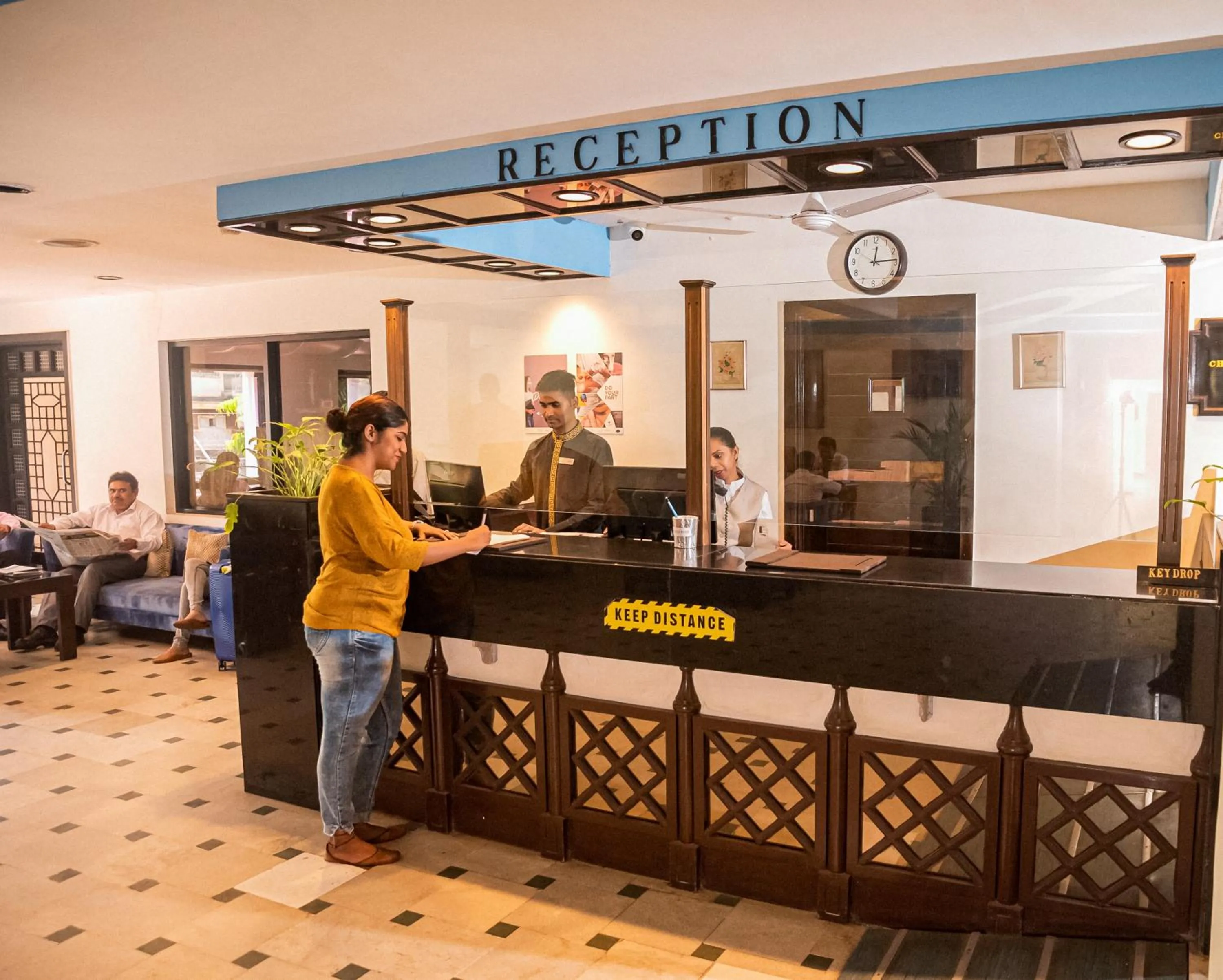 Lobby or reception in La-Paz Gardens Beacon Hotel - Vasco da Gama Goa