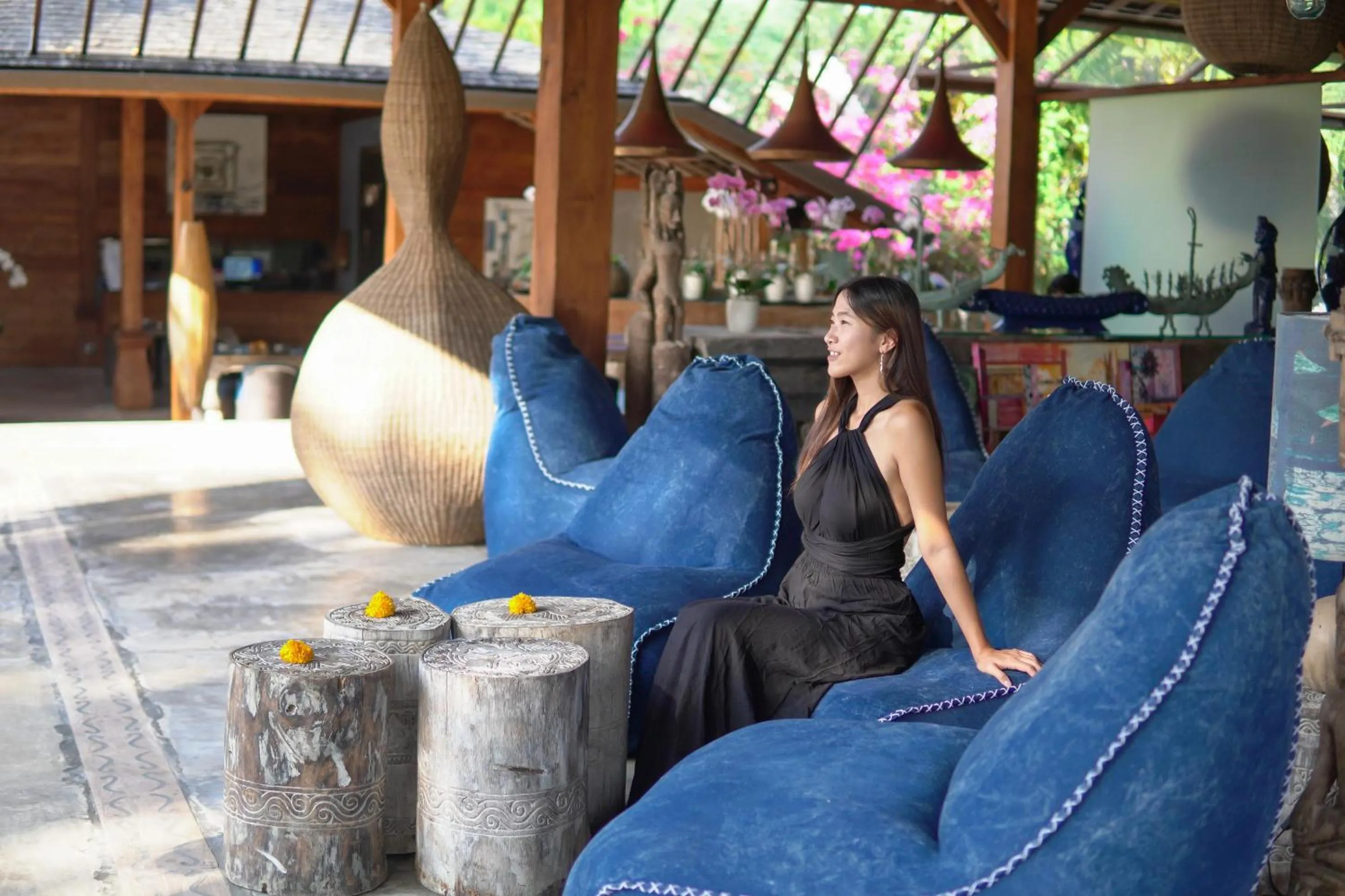 Lobby or reception in Blue Karma Village