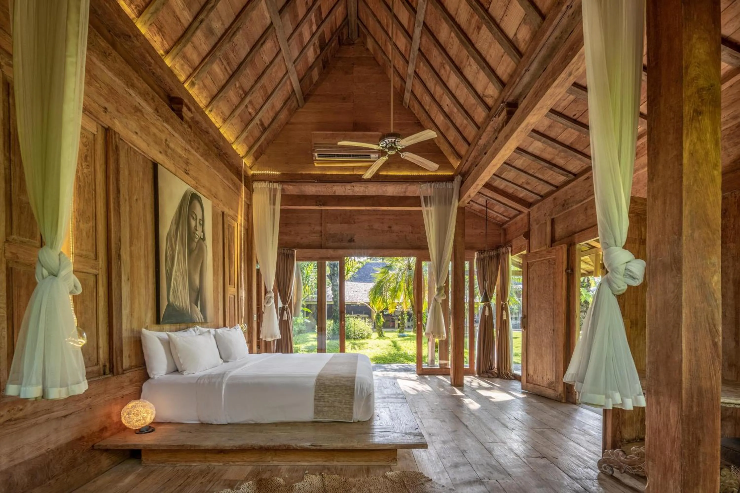 Bedroom, Bed in Blue Karma Village