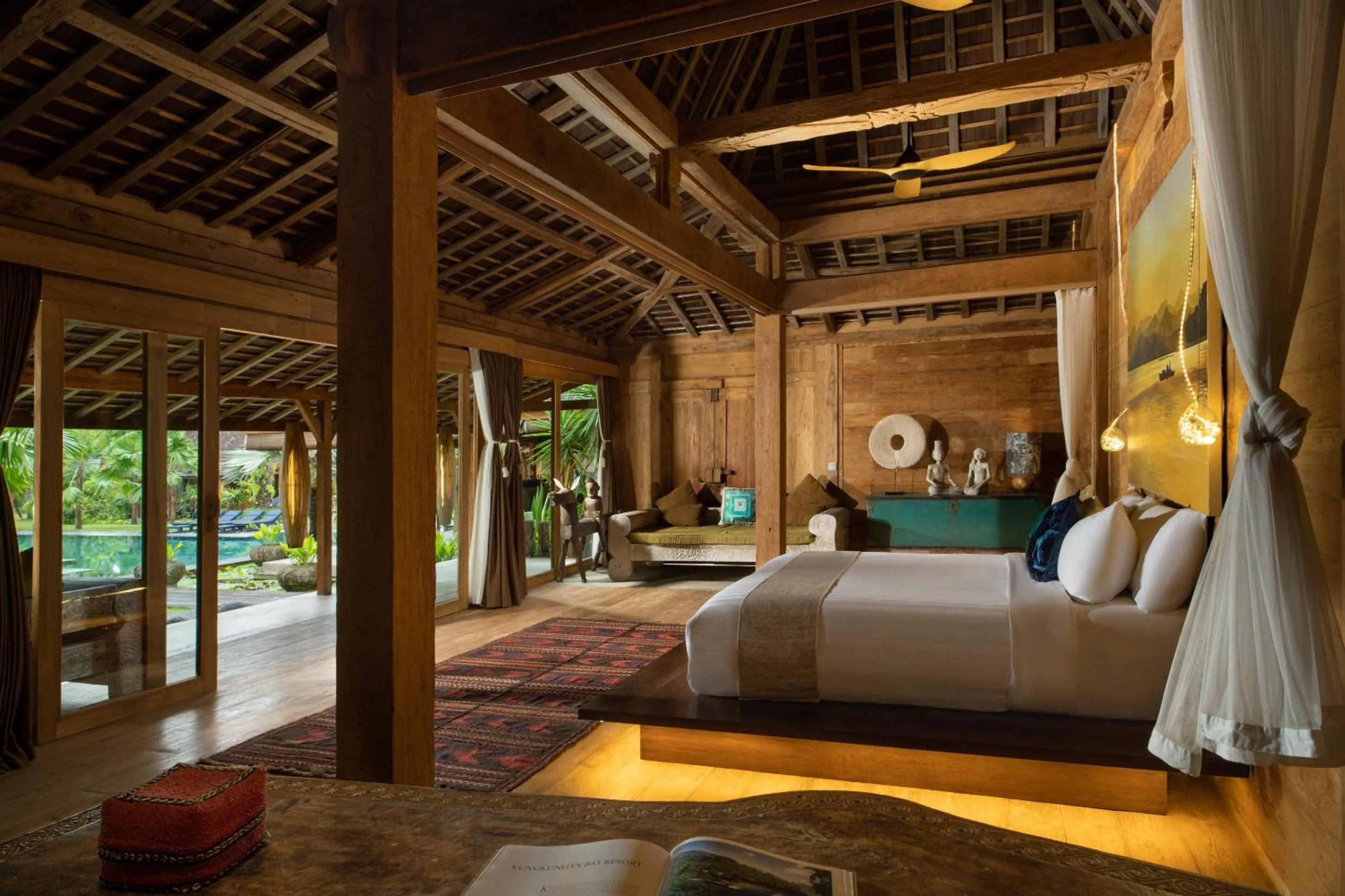 Bedroom, Bed in Blue Karma Village