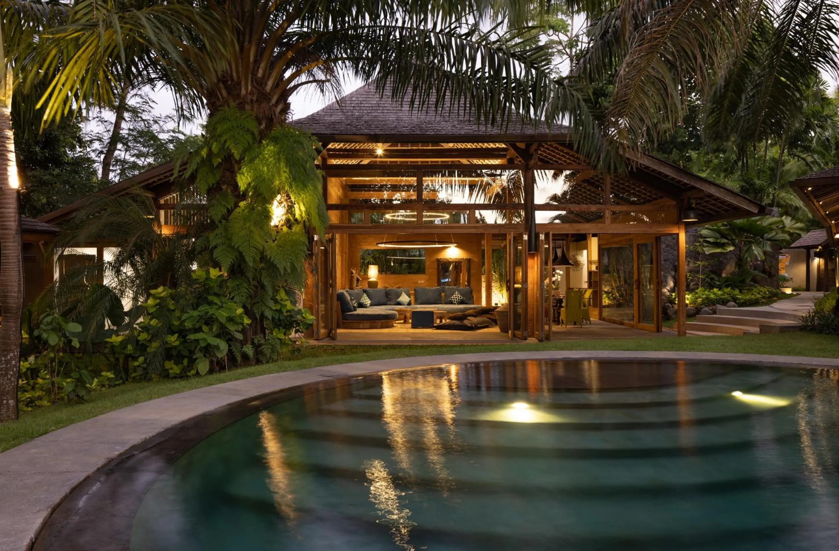 Swimming pool in Blue Karma Village