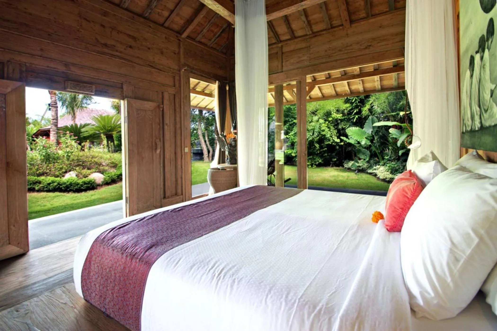 Bedroom, Bed in Blue Karma Village