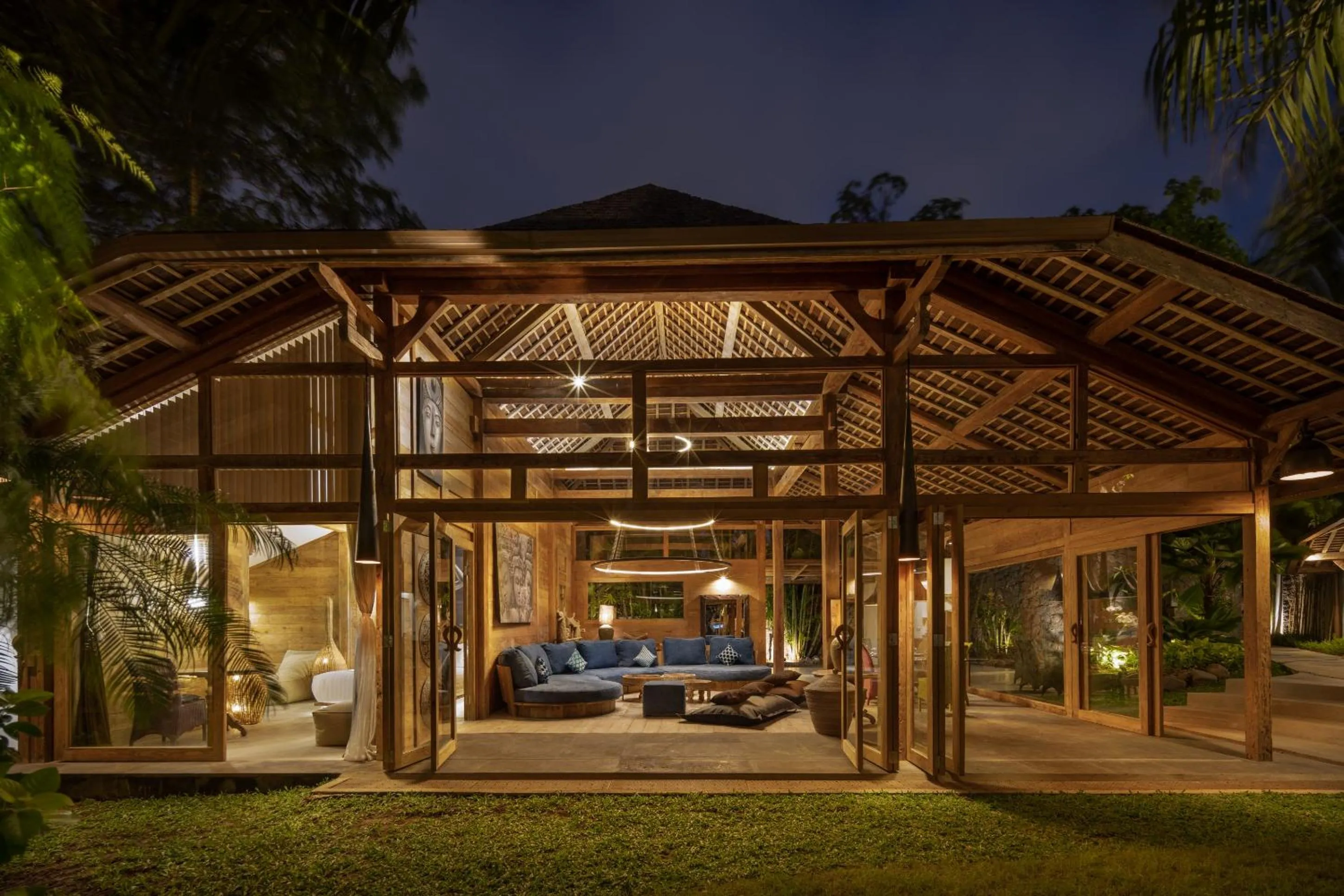 Living room in Blue Karma Village