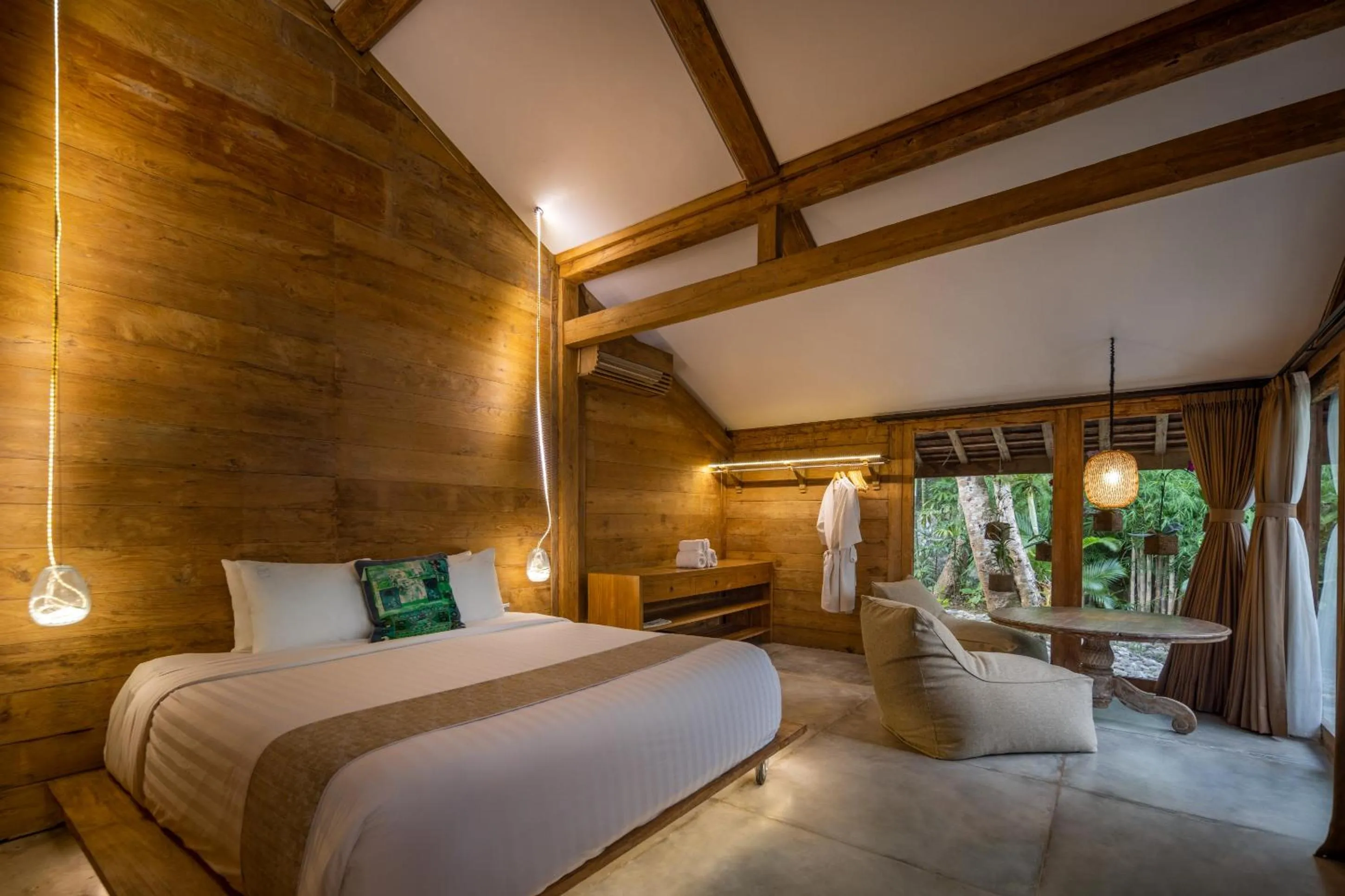 Bedroom, Bed in Blue Karma Village