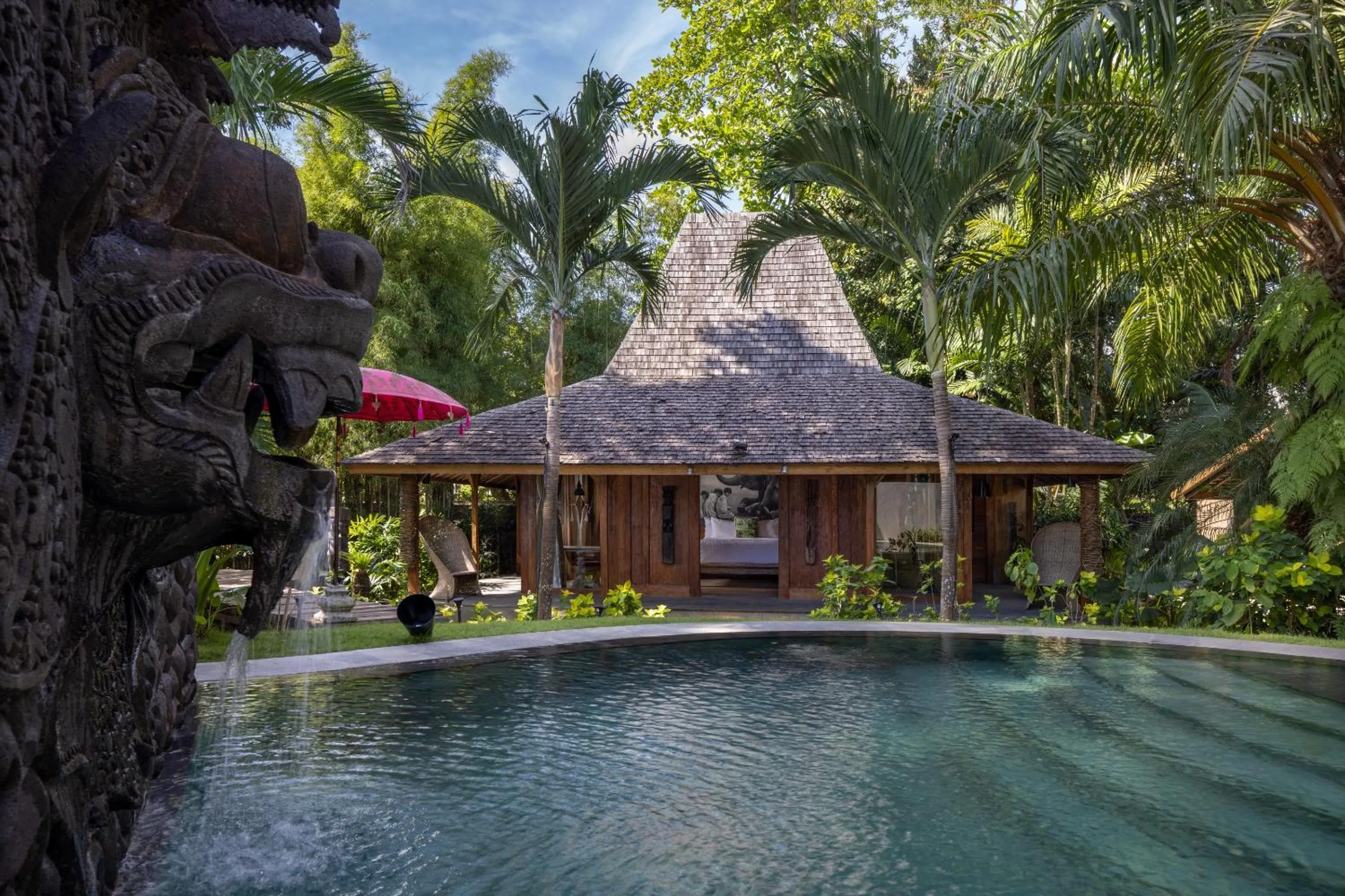 Swimming pool in Blue Karma Village