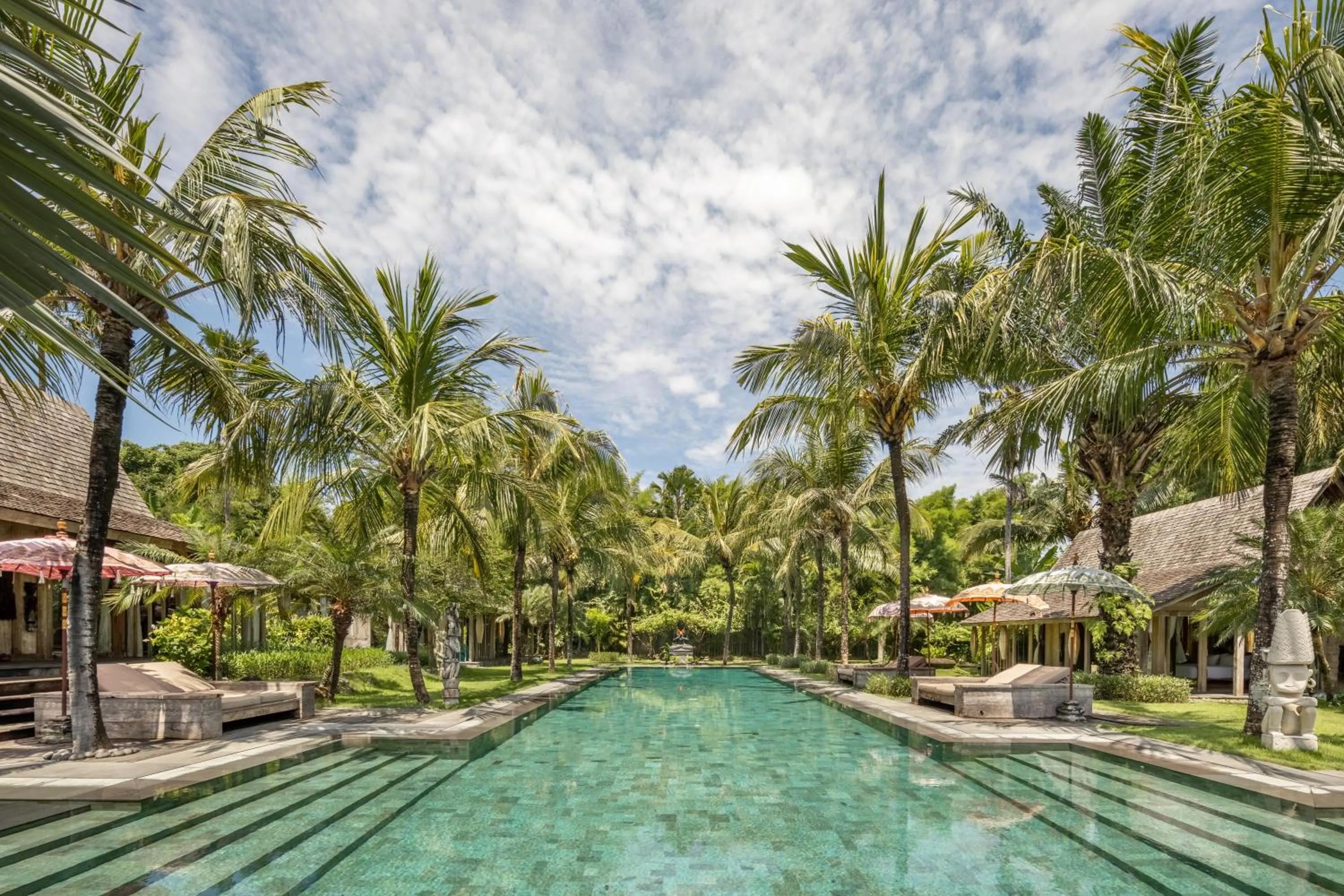 Swimming pool in Blue Karma Village