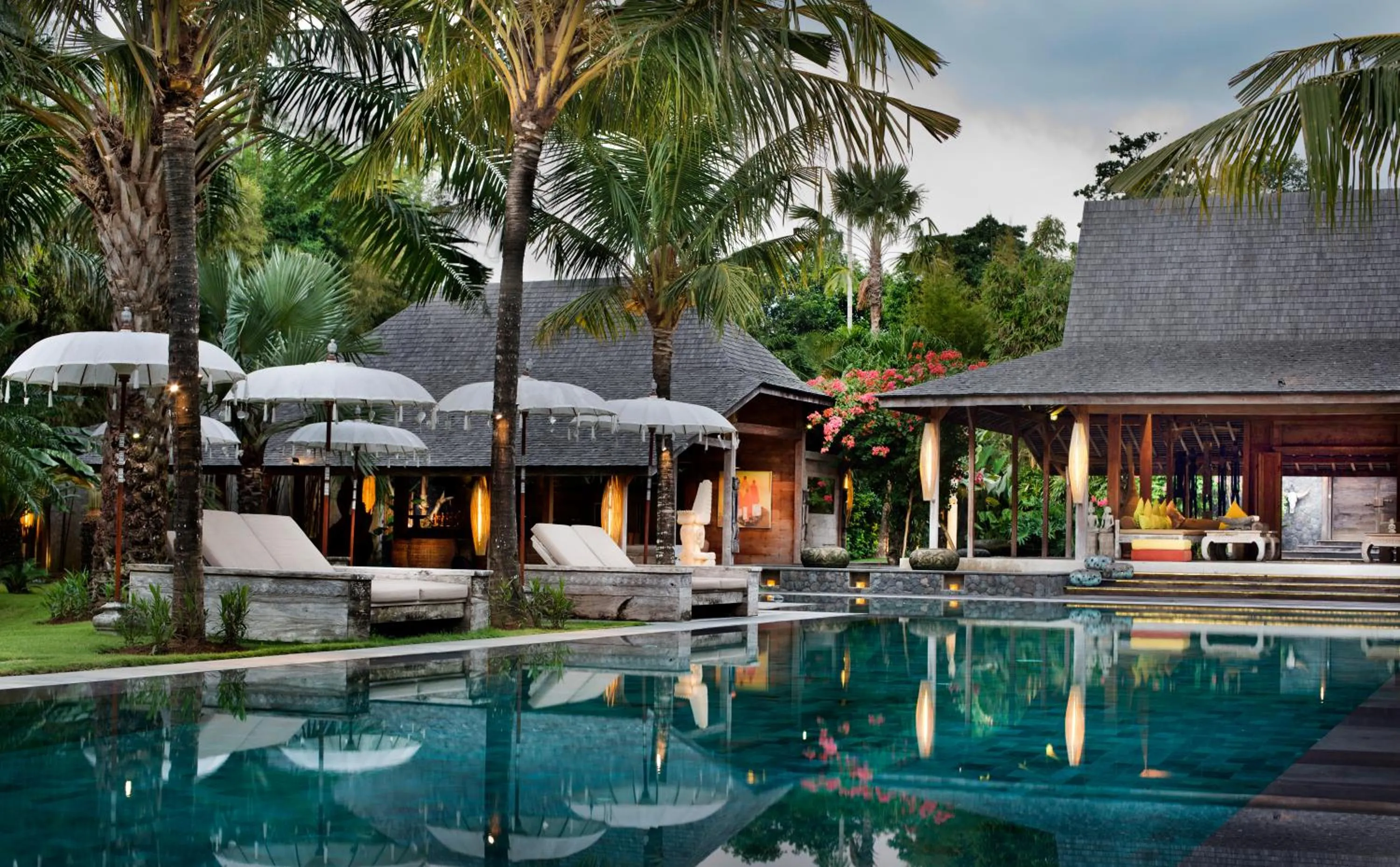 Swimming pool in Blue Karma Village