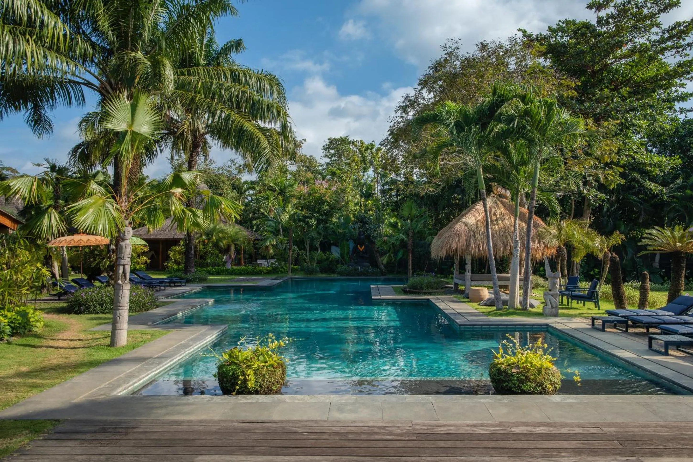 Swimming pool in Blue Karma Village