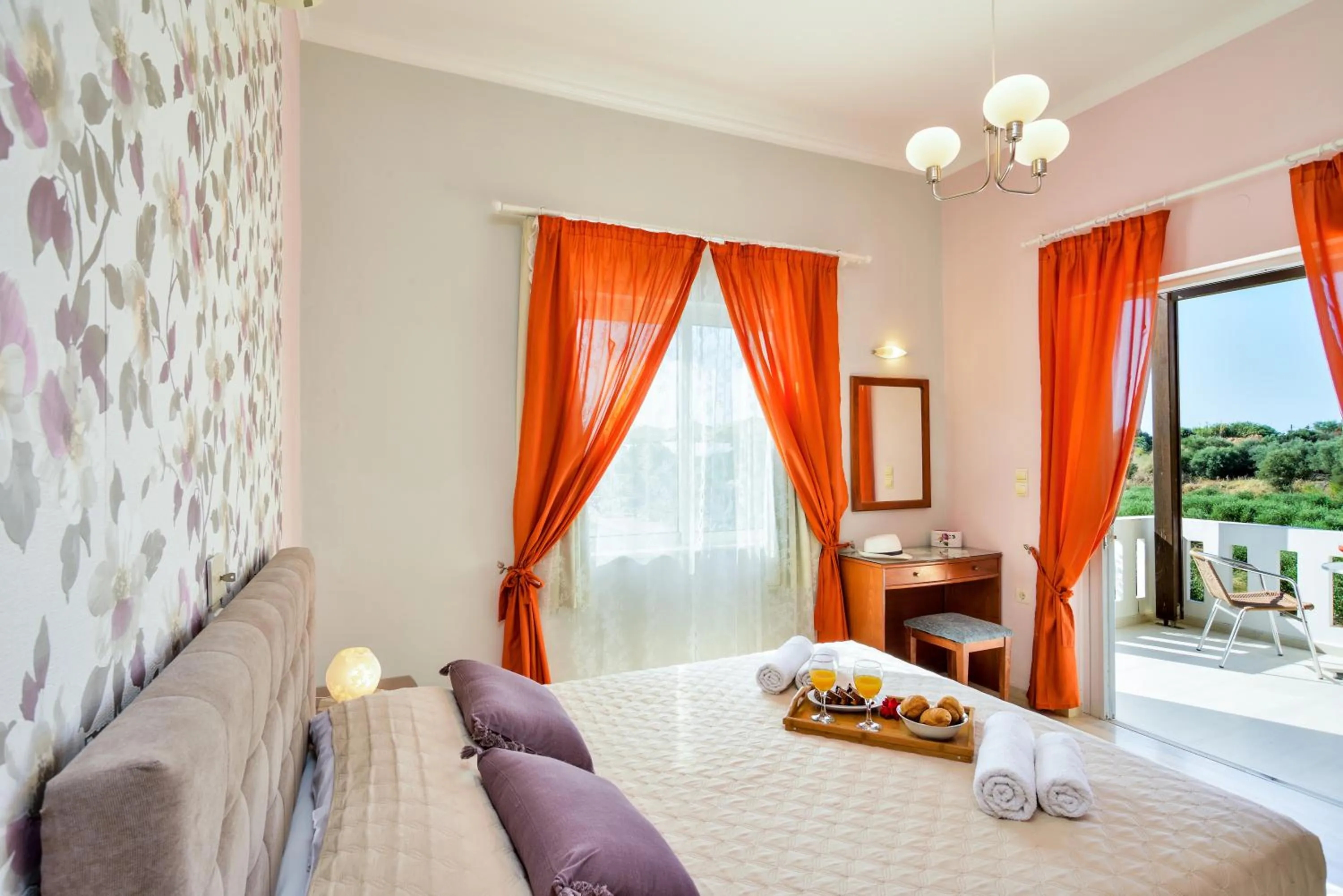 Bedroom, Bed in Poseidon Apartments