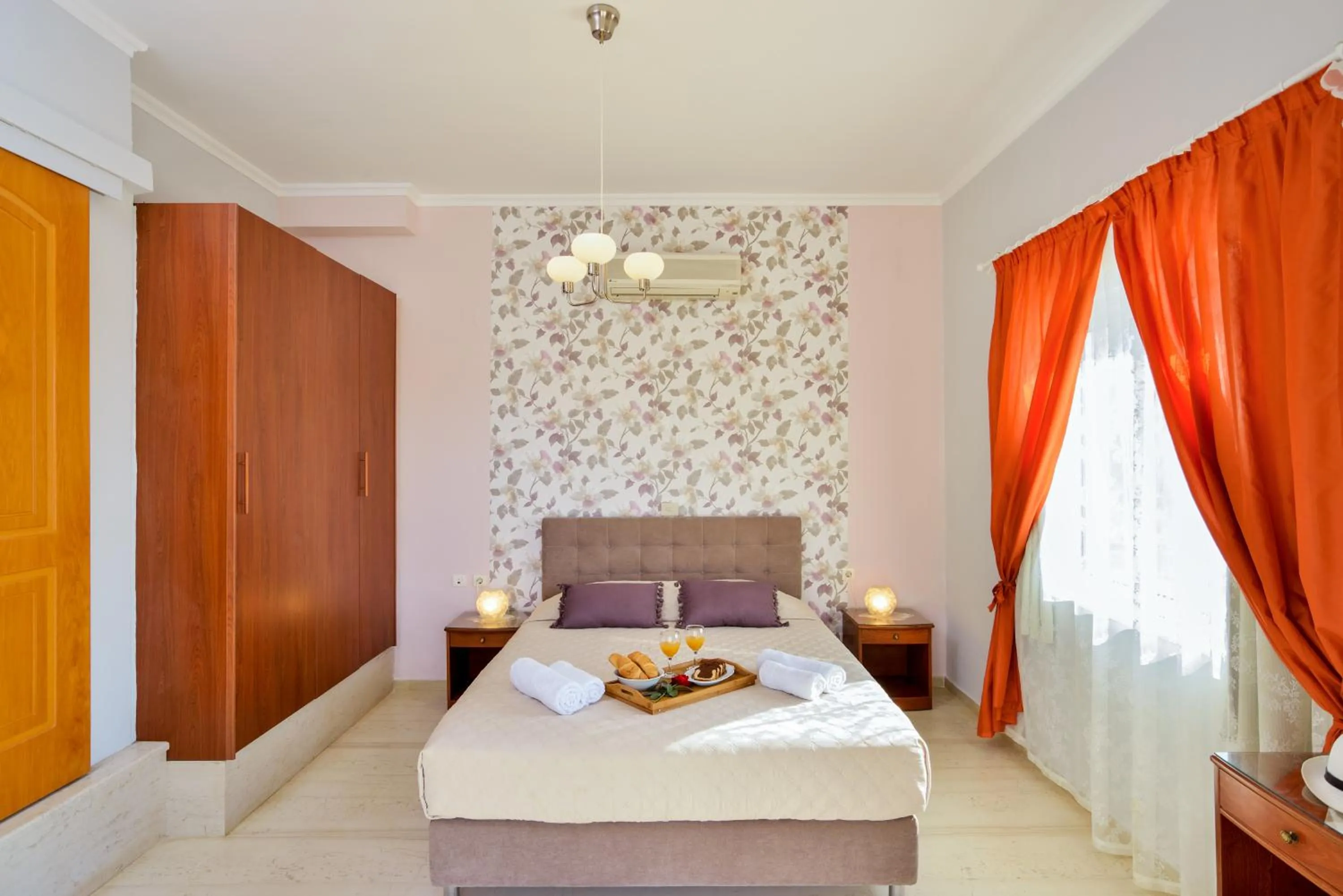 Bedroom, Bed in Poseidon Apartments