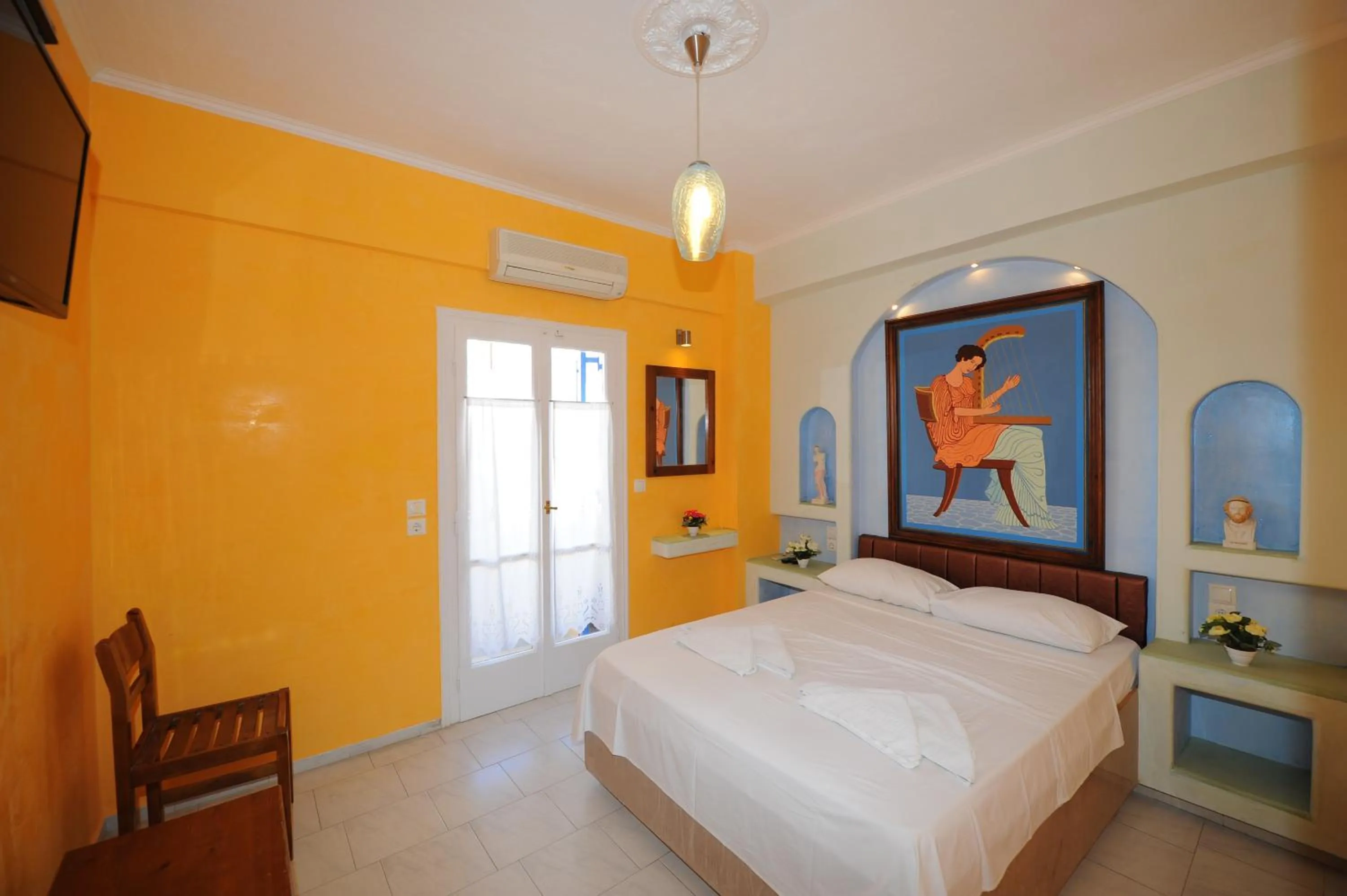 Bedroom, Bed in Orfeas Apartments