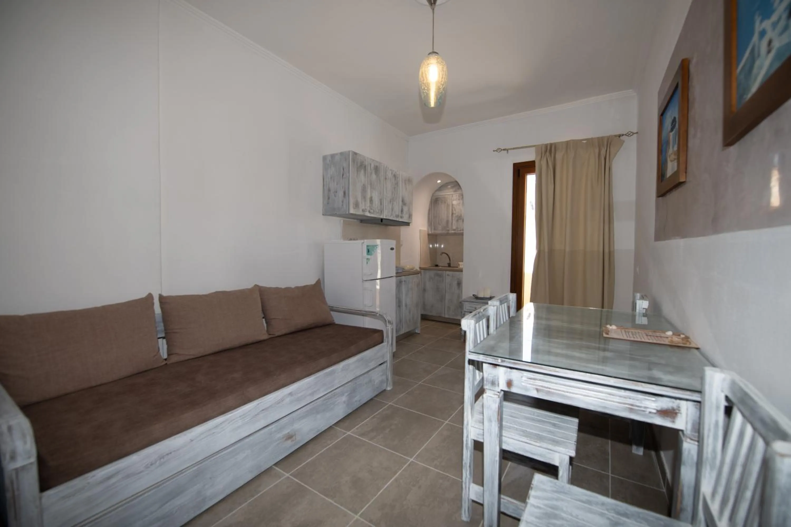 Living room in Orfeas Apartments