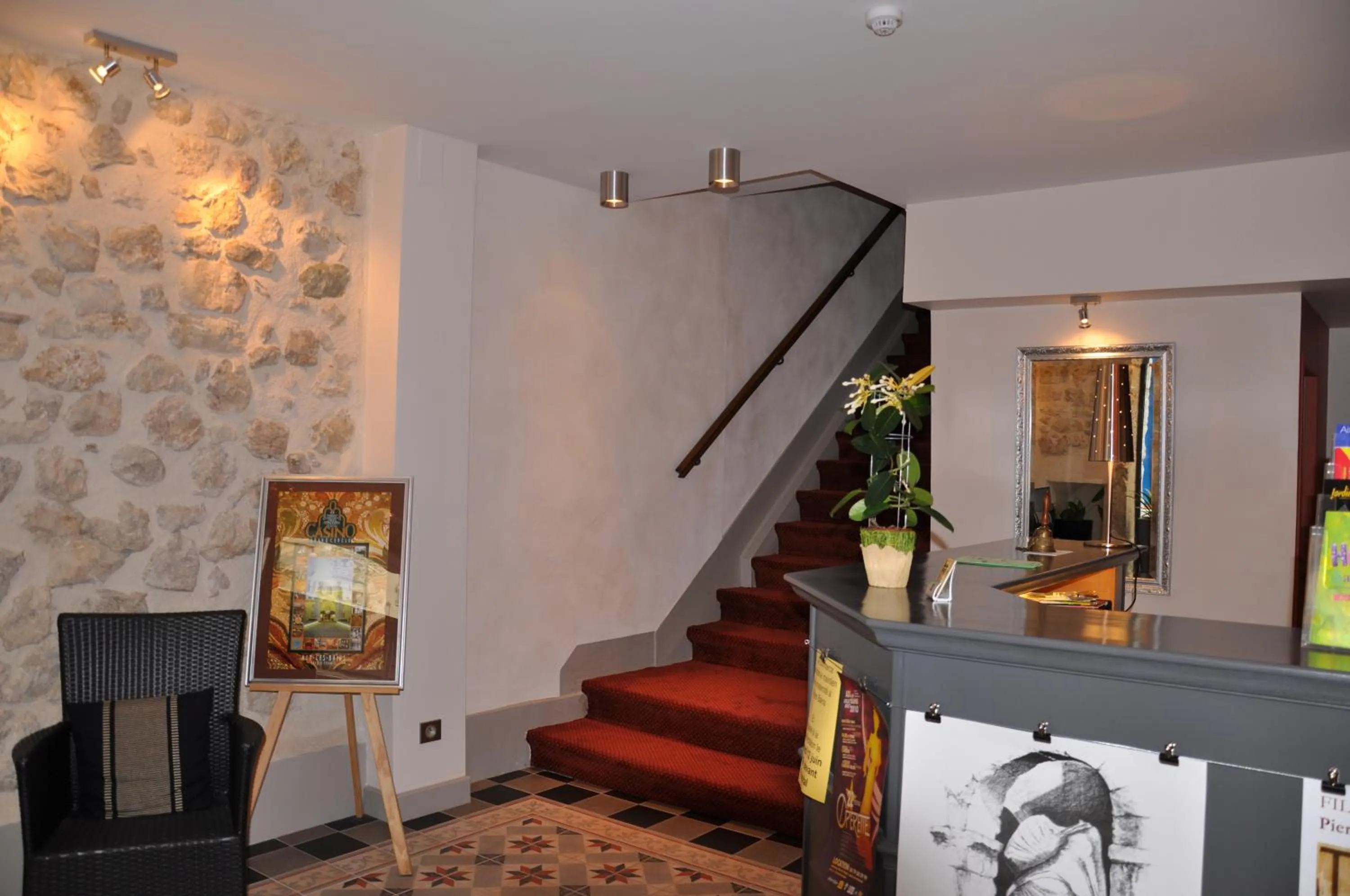 Lobby or reception in Hotel de la Couronne