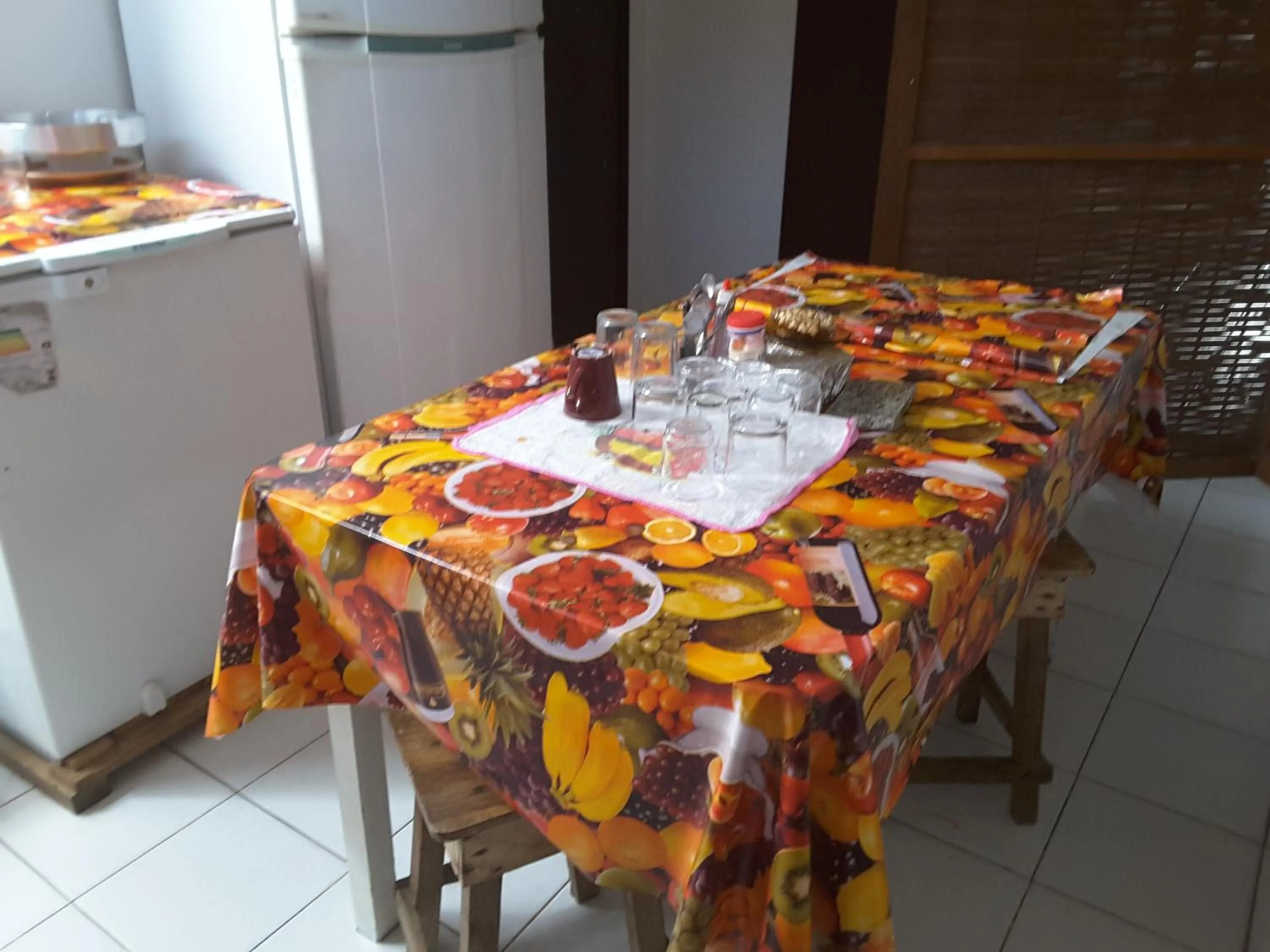 Kitchen or kitchenette in Pousada Tia Helena