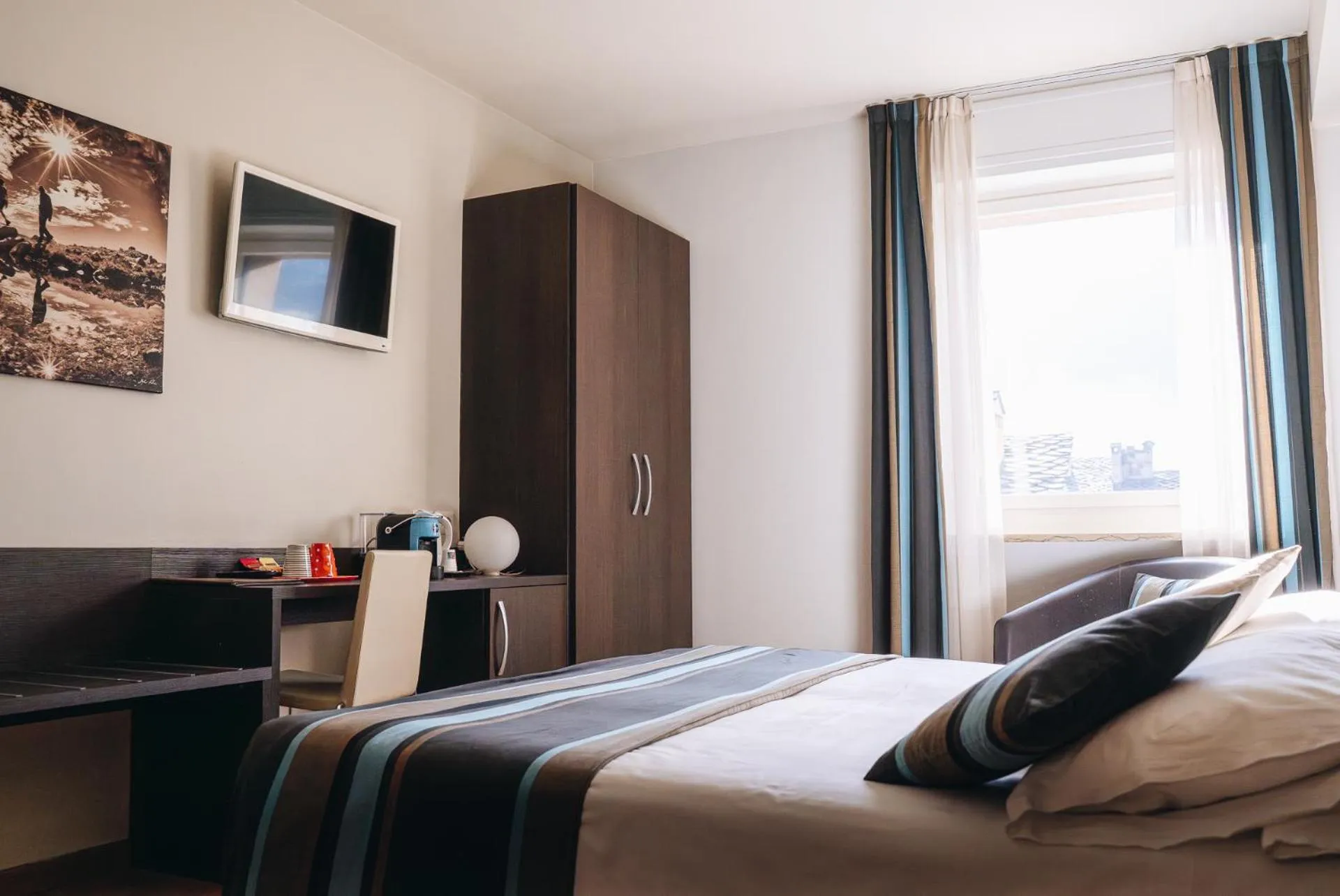 Photo of the whole room, Bed in HB Aosta Hotel & Balcony SPA