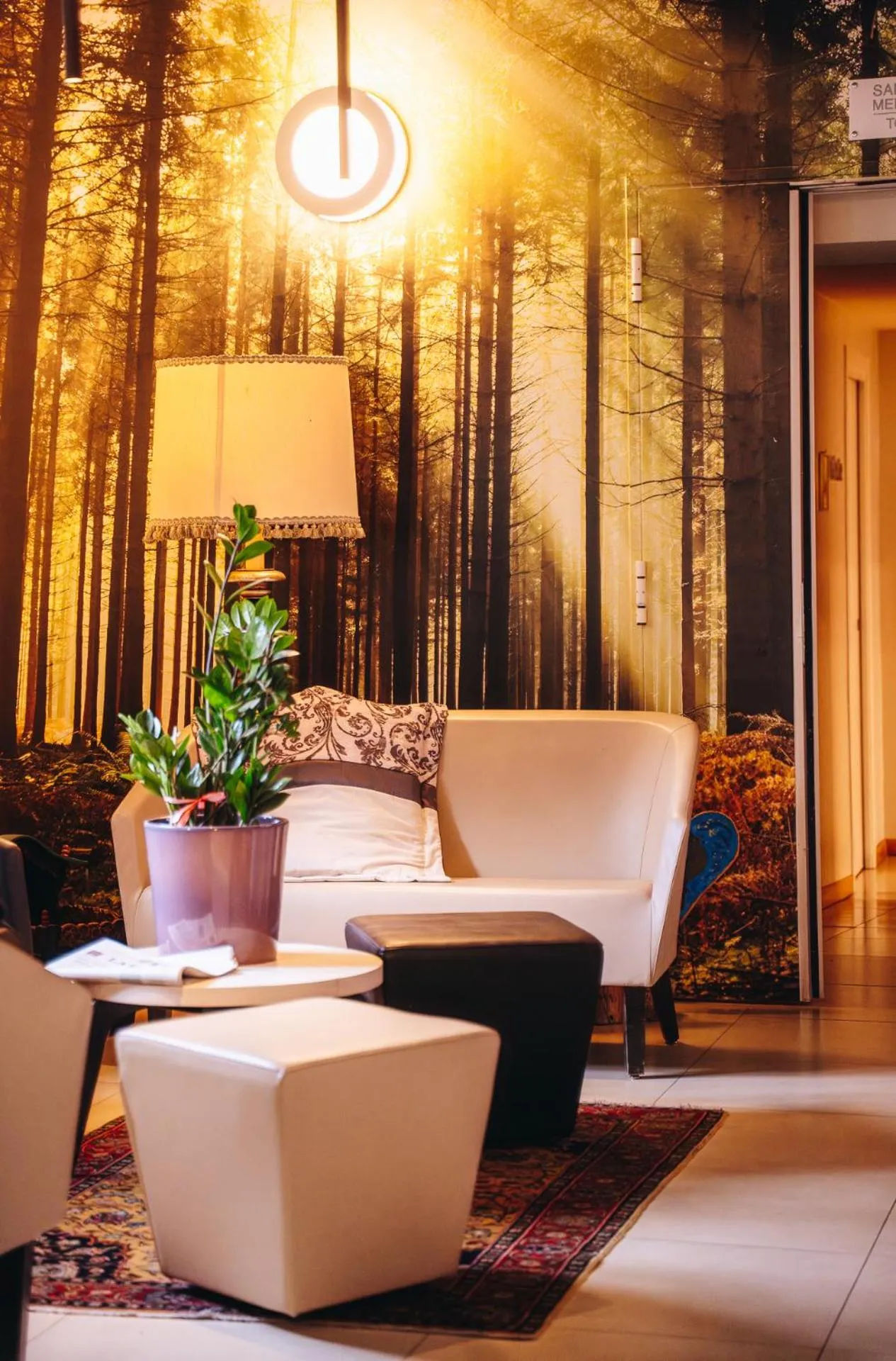 Lobby or reception in HB Aosta Hotel & Balcony SPA