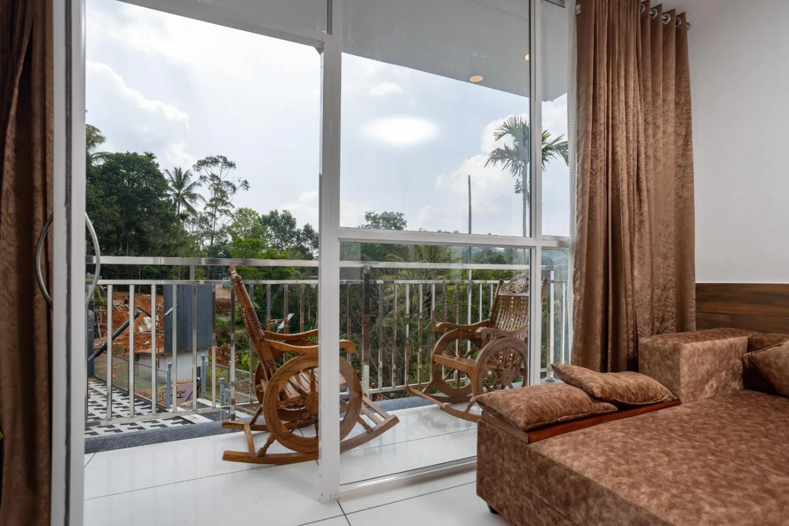 Balcony/Terrace, Bed in Star Emirates Luxury Resort and Spa, Munnar