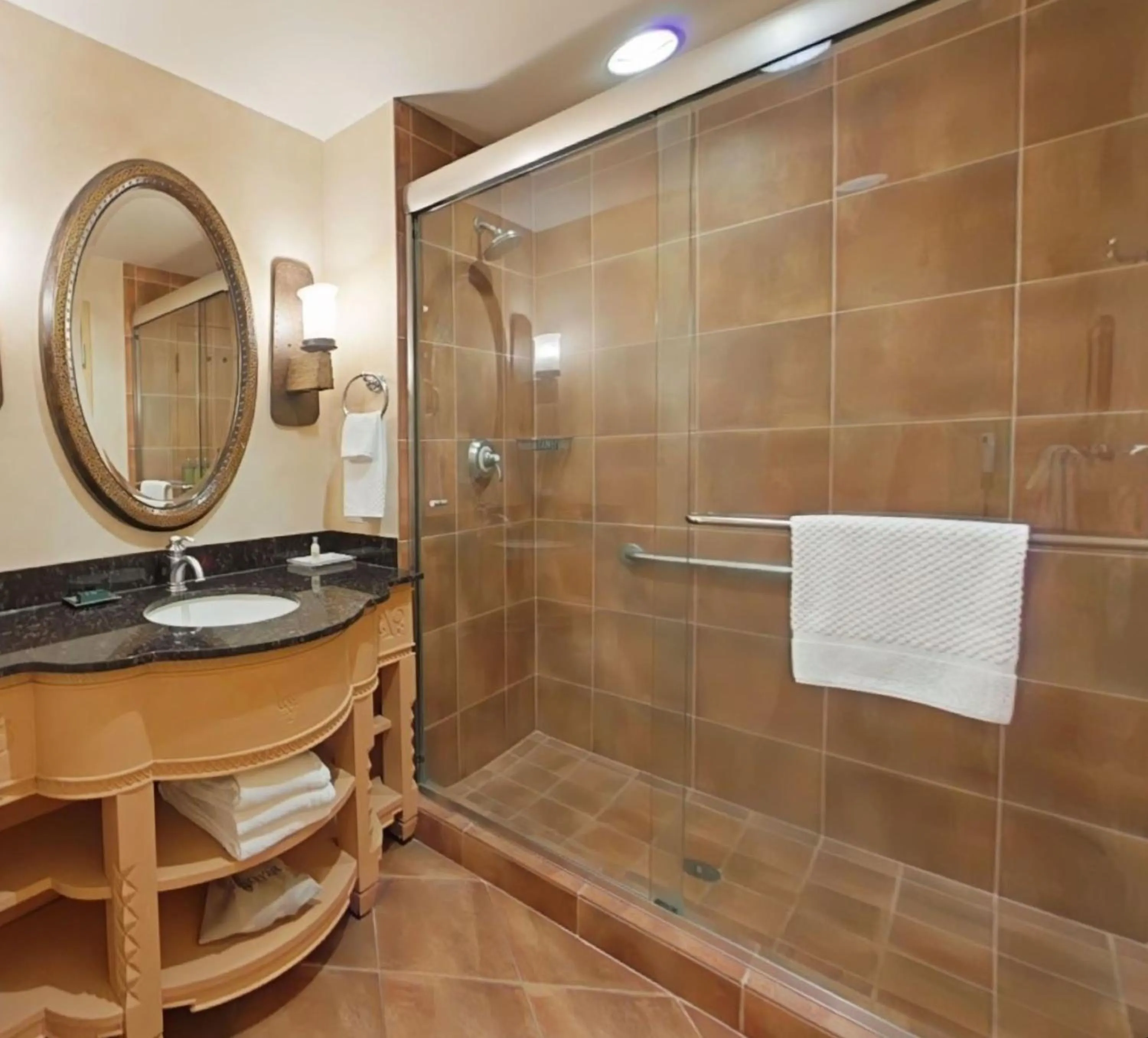 Shower in Hilton Santa Fe Buffalo Thunder