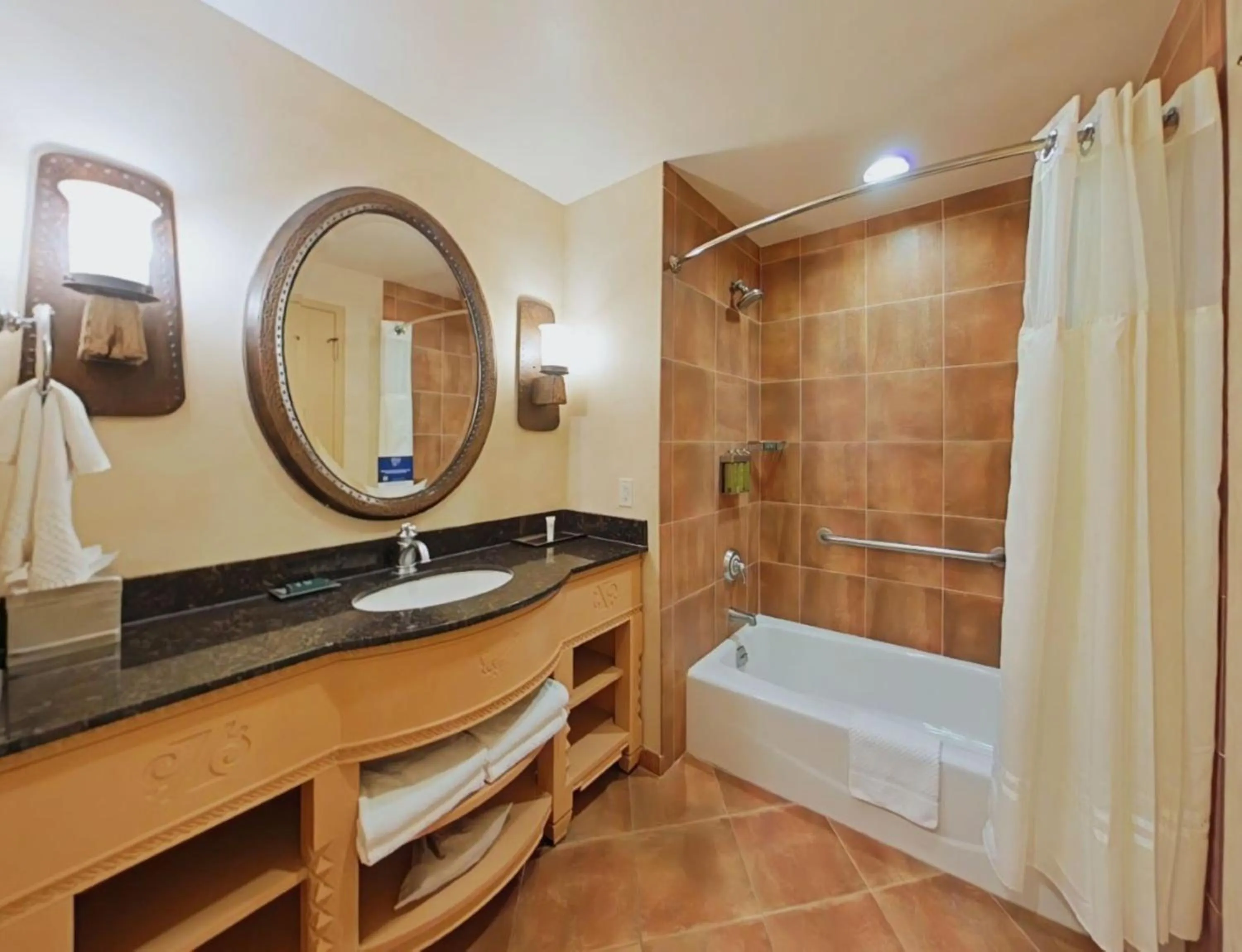 Bathroom in Hilton Santa Fe Buffalo Thunder