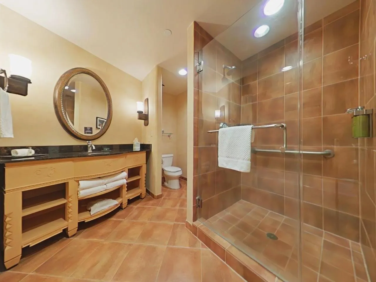 Shower in Hilton Santa Fe Buffalo Thunder