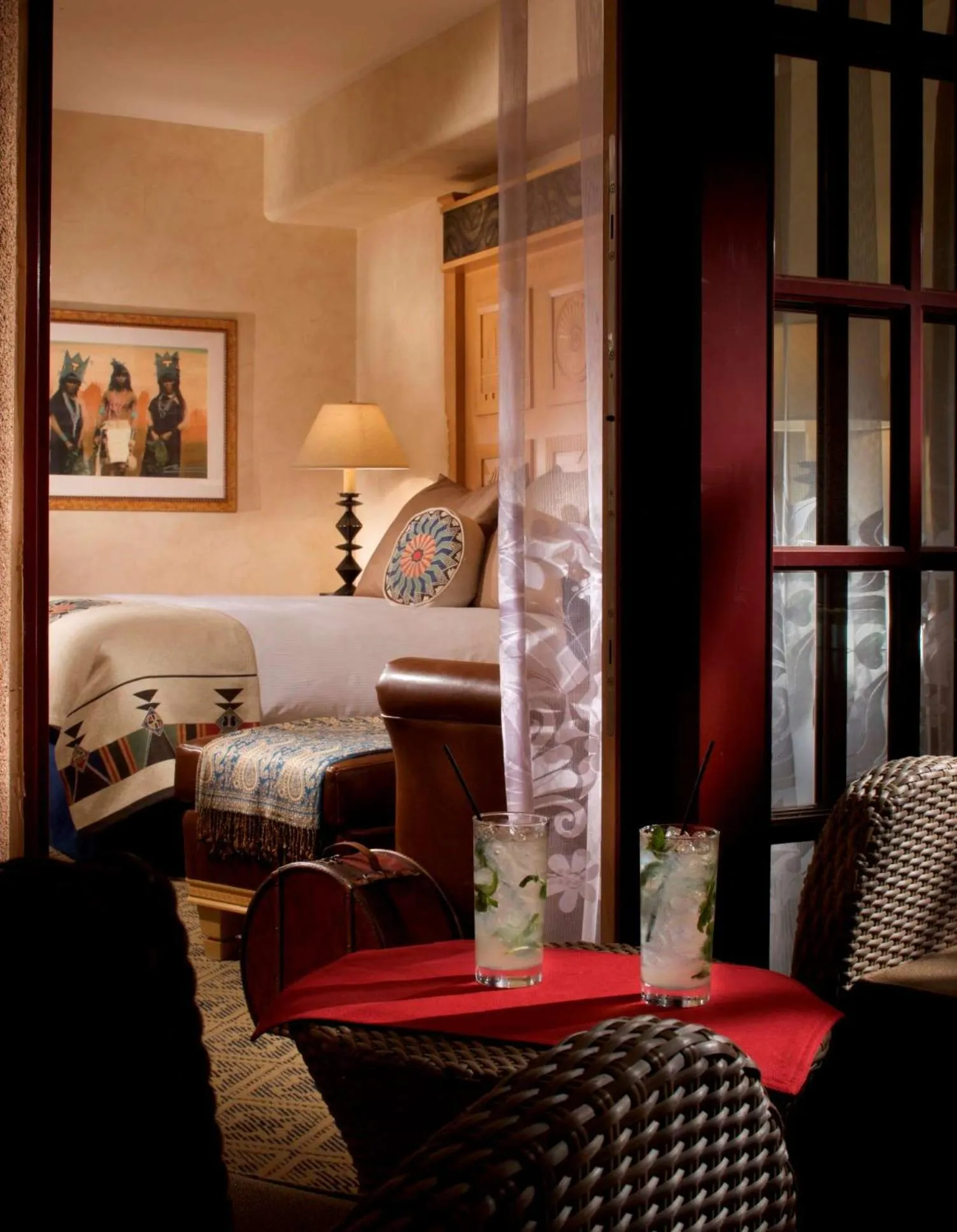 Bed in Hilton Santa Fe Buffalo Thunder