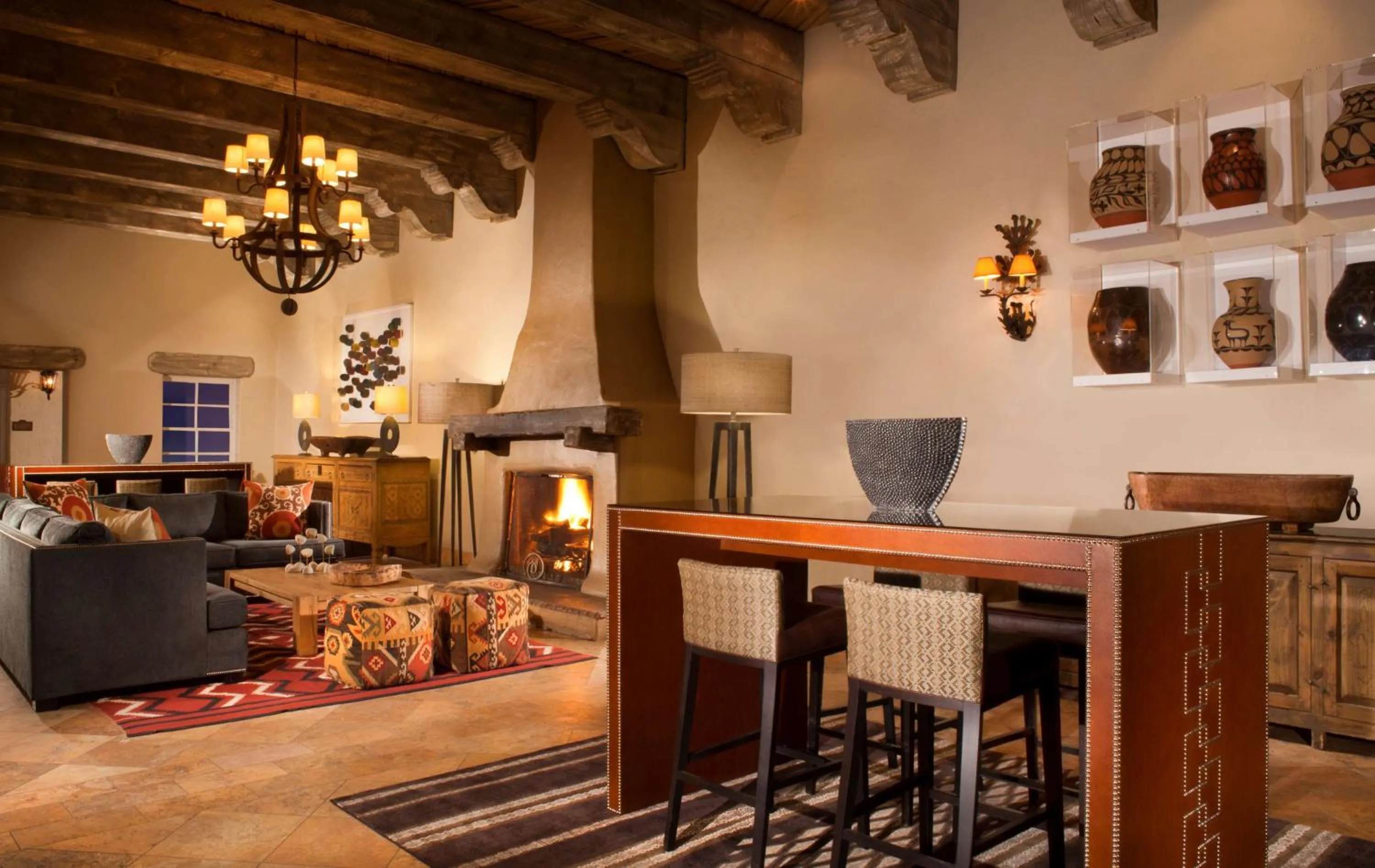 Lobby or reception in Hilton Santa Fe Historic Plaza