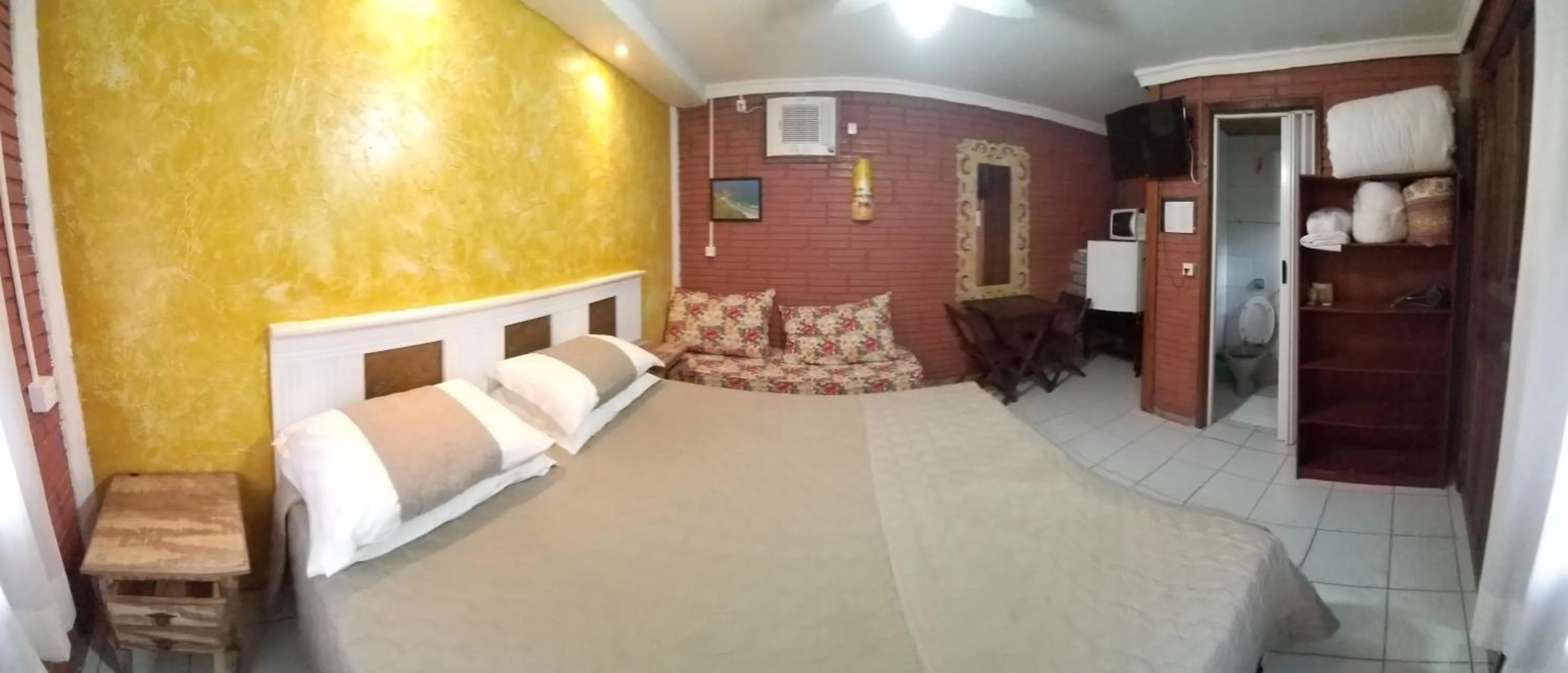 Bed in A Ilha Verde Hotel Pousada na Praia