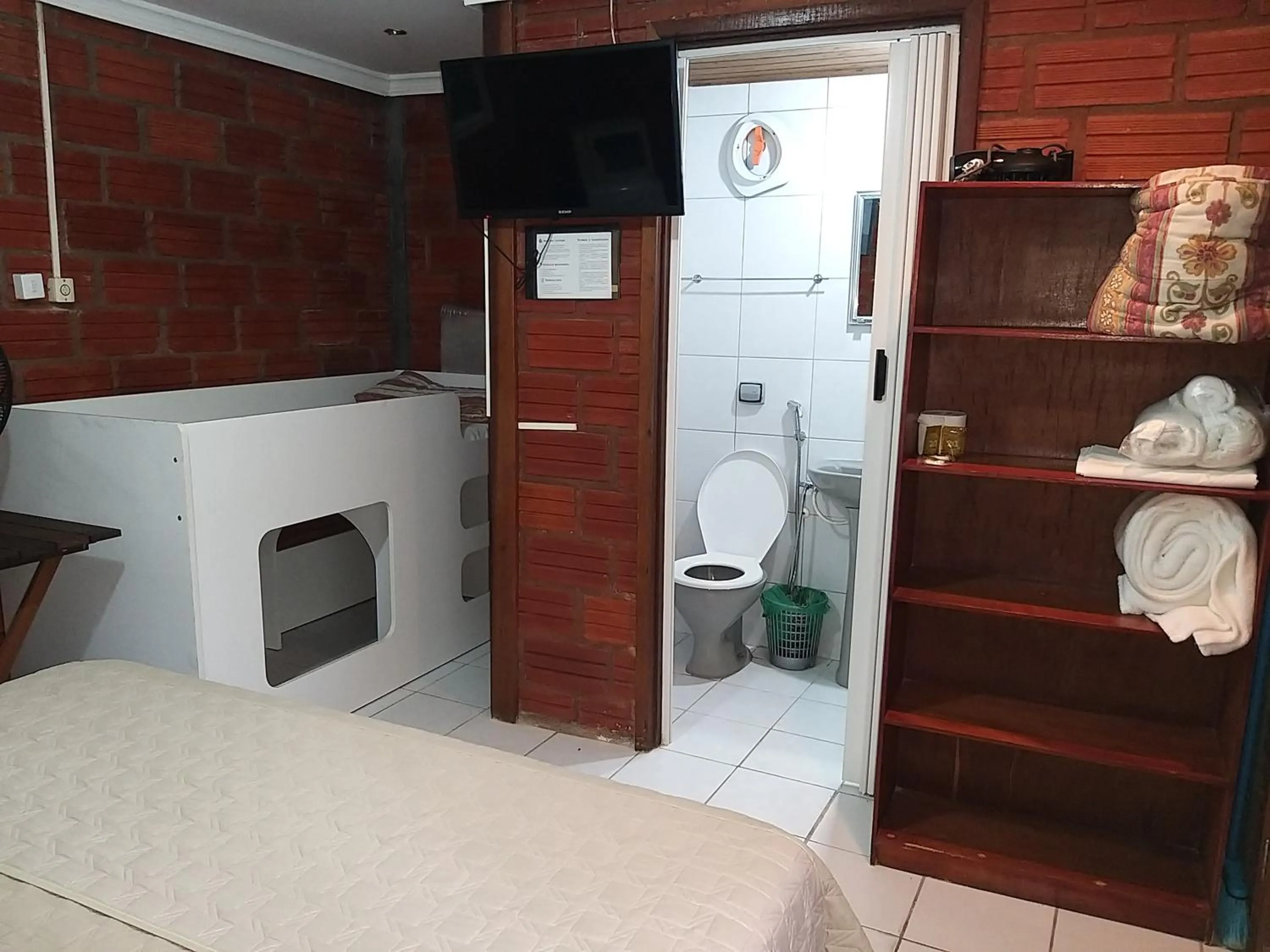 Bed in A Ilha Verde Hotel Pousada na Praia