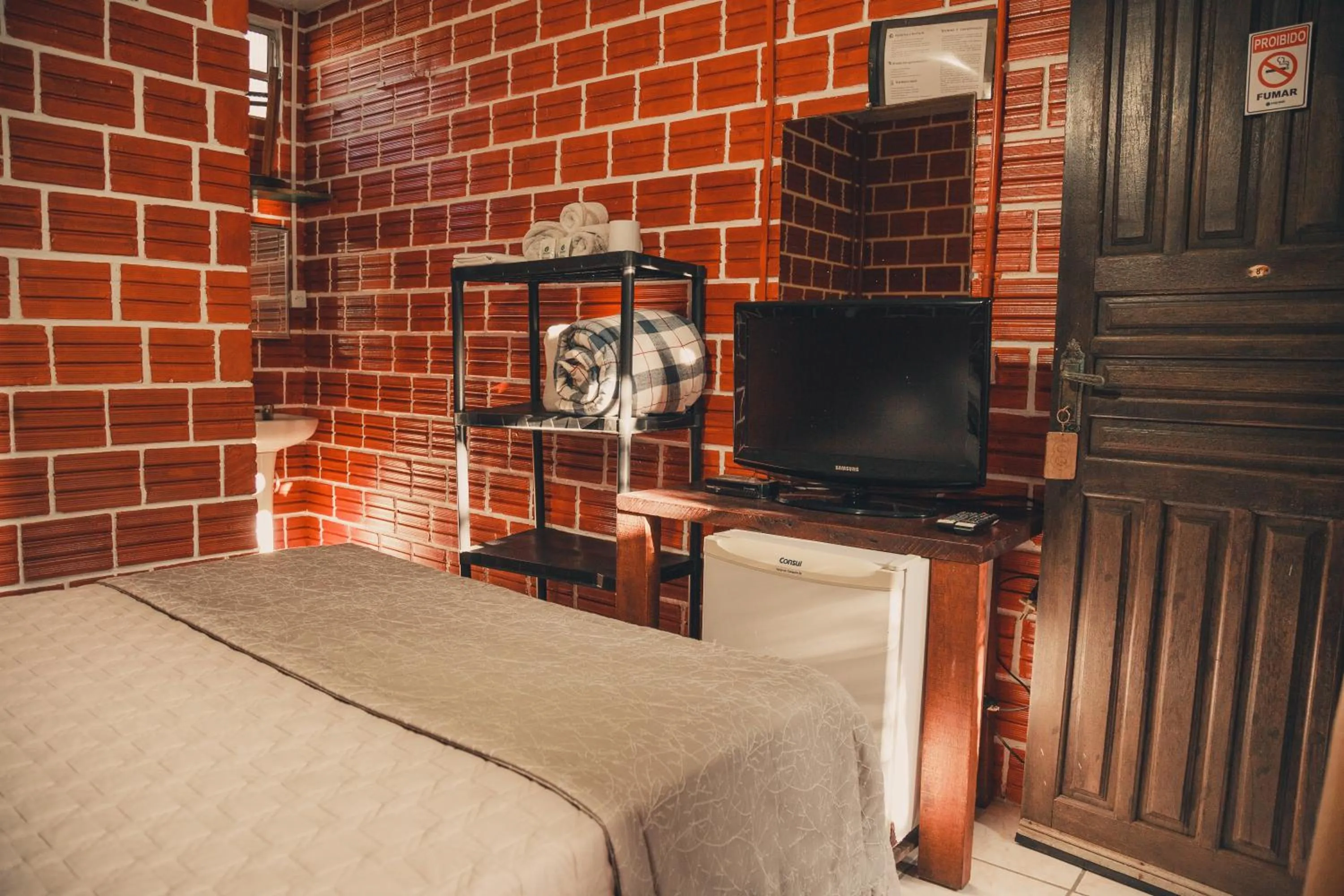 Bed in A Ilha Verde Hotel Pousada na Praia