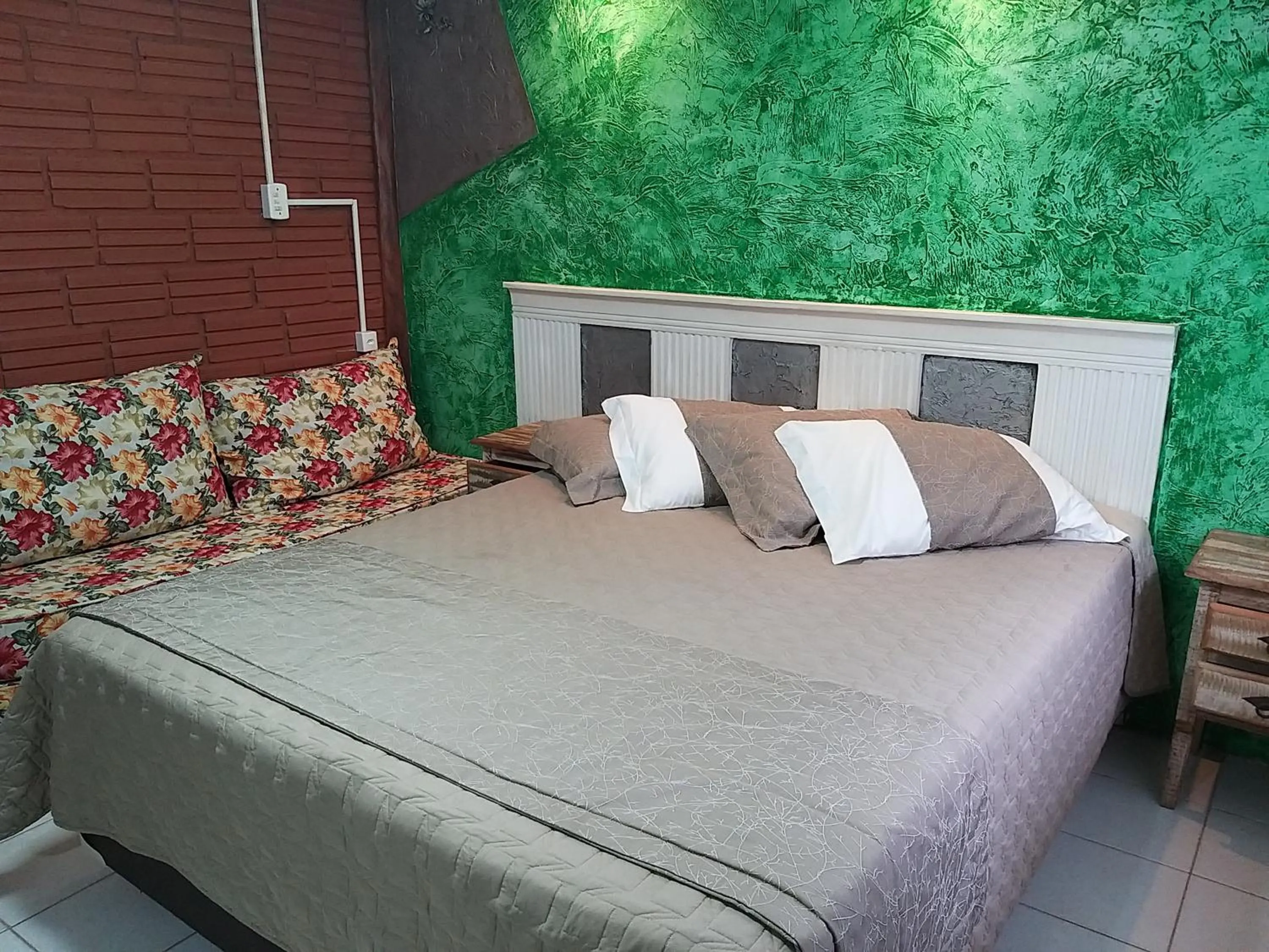 Bed in A Ilha Verde Hotel Pousada na Praia