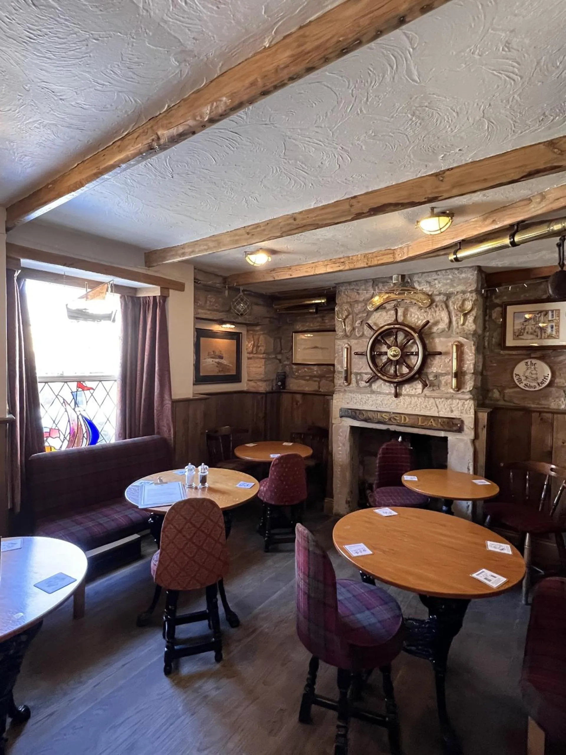 Dining area in The Olde Ship Inn
