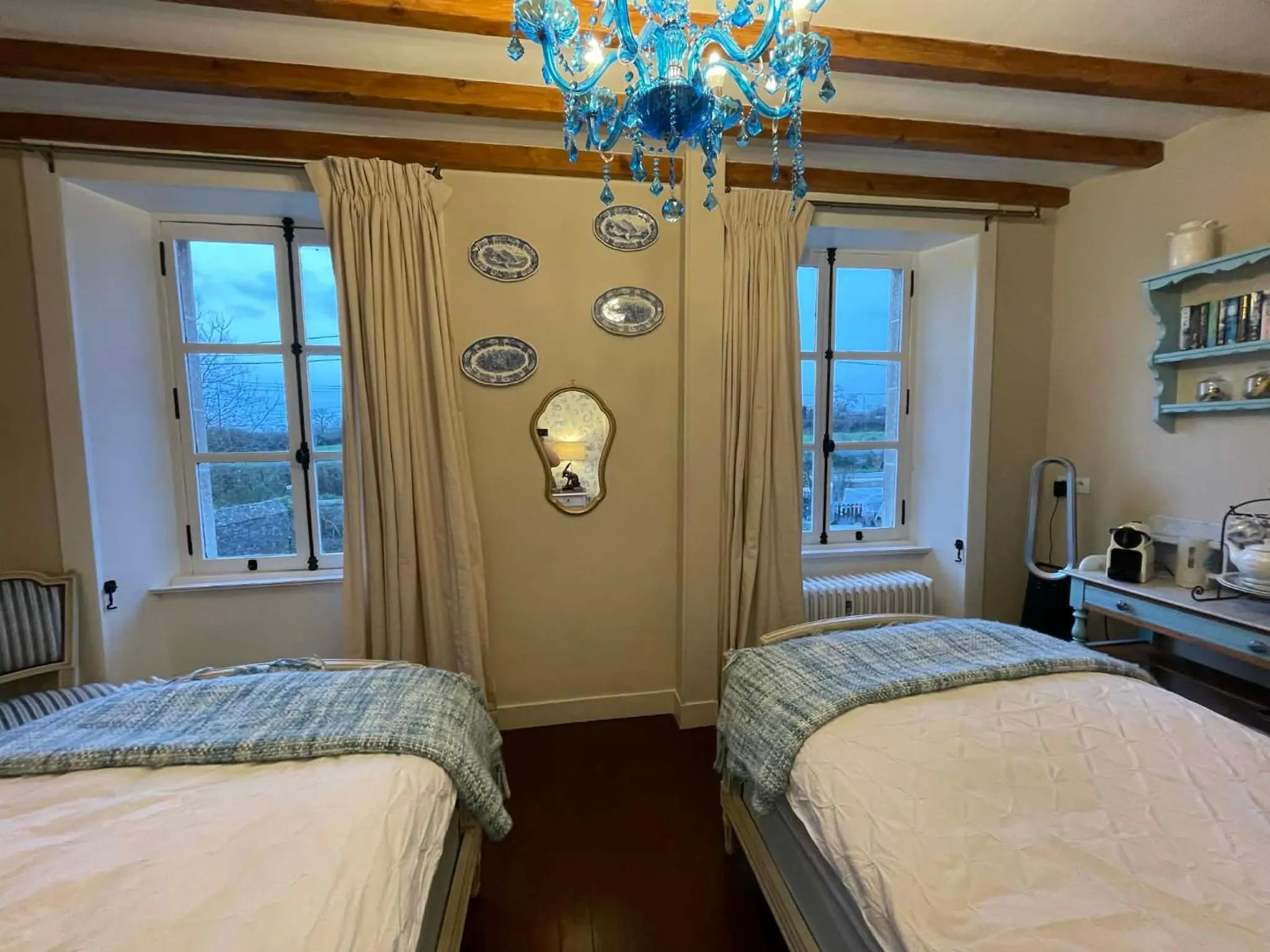 Bed in The Old Farm of Amfreville Chambre d' Hotes & Table d' Hotes