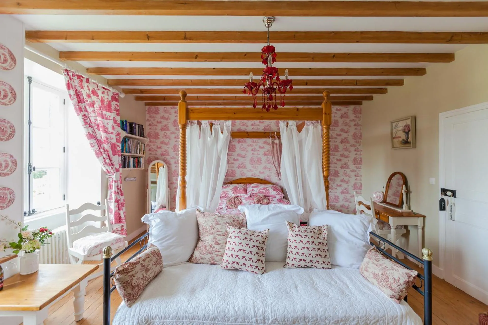 Bed in The Old Farm of Amfreville Chambre d' Hotes & Table d' Hotes