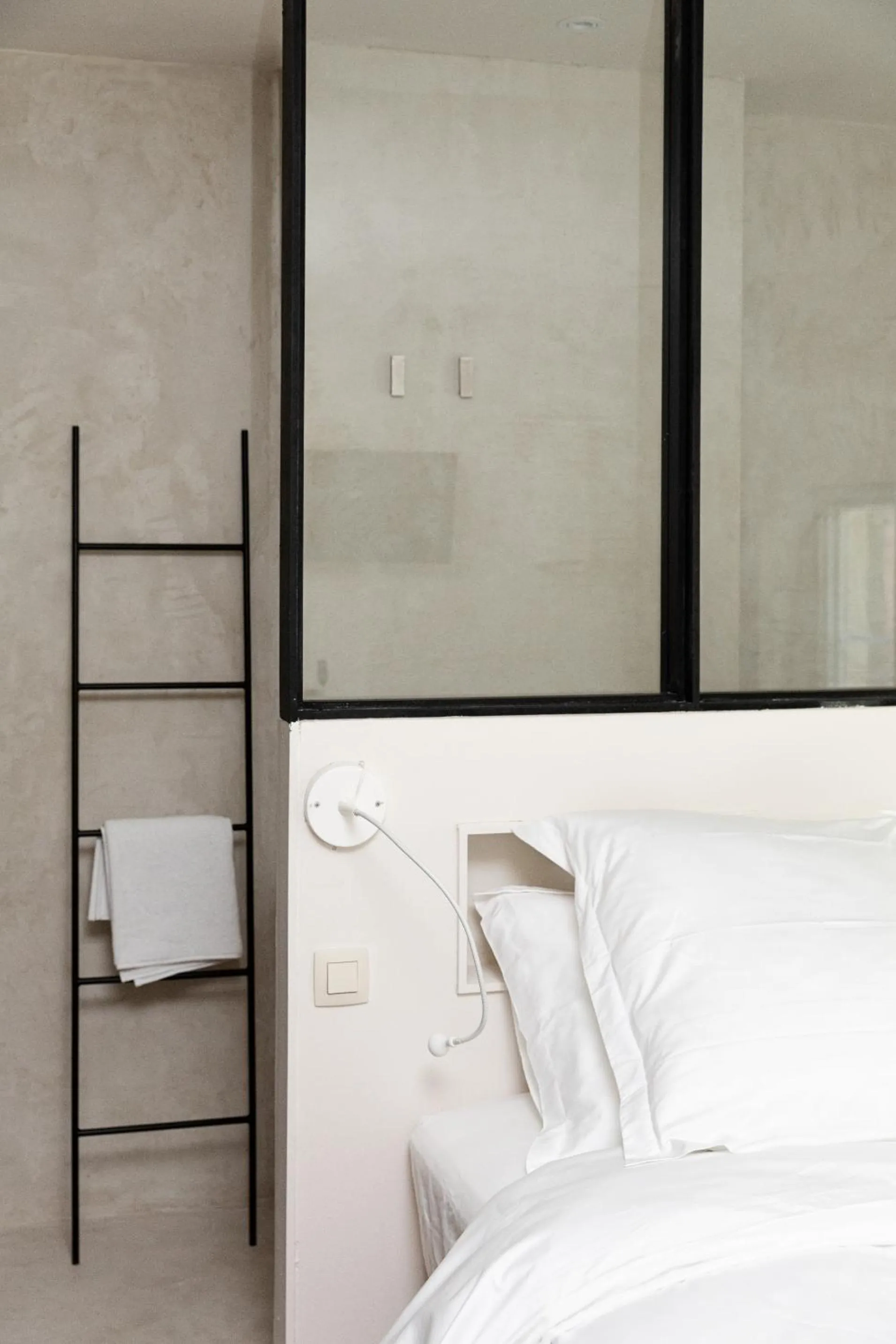 Bathroom, Bed in B&B Ar'Home