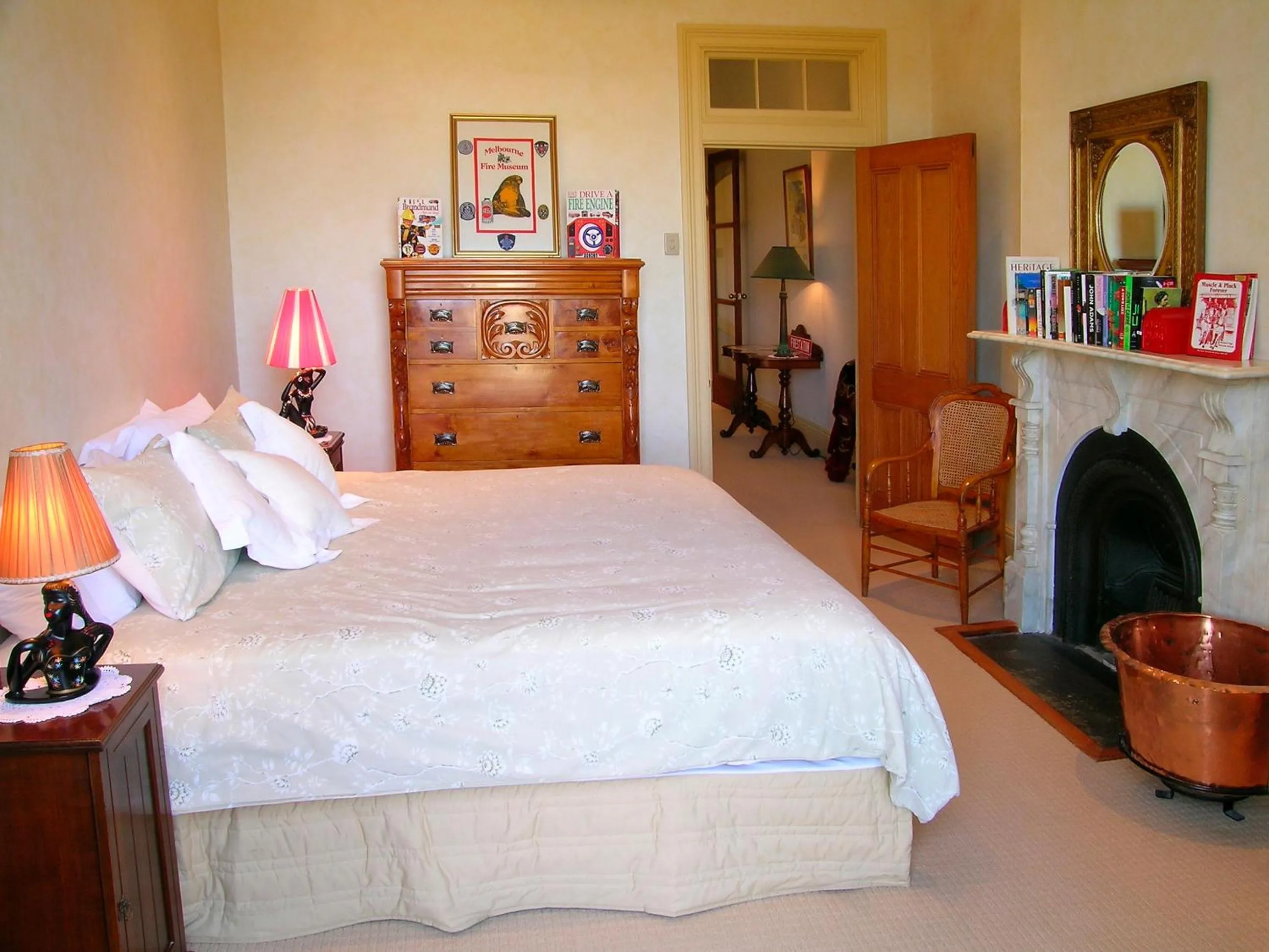 Bed in Fire Station Inn