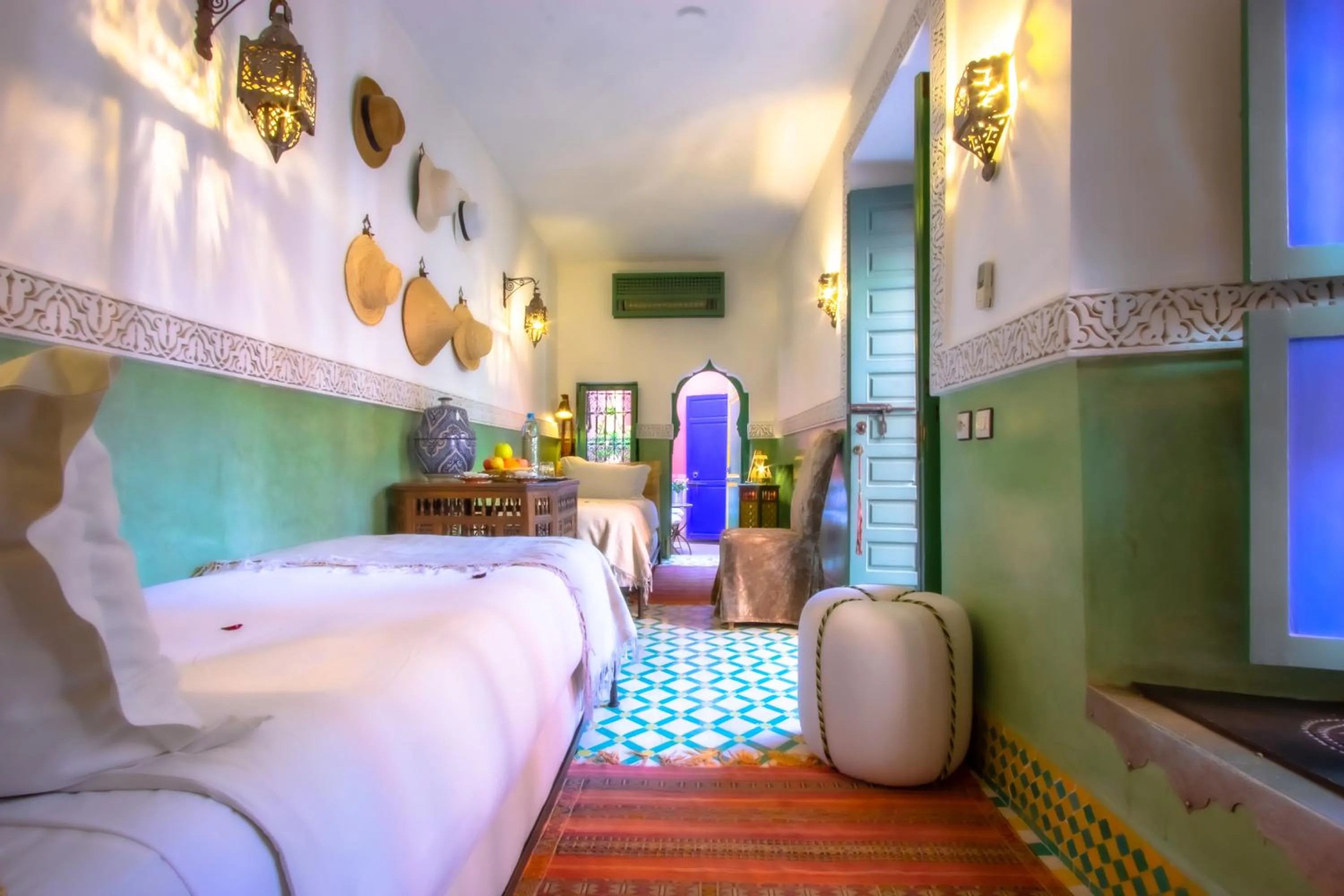 Bedroom, Bed in Riad Kaiss By Anika