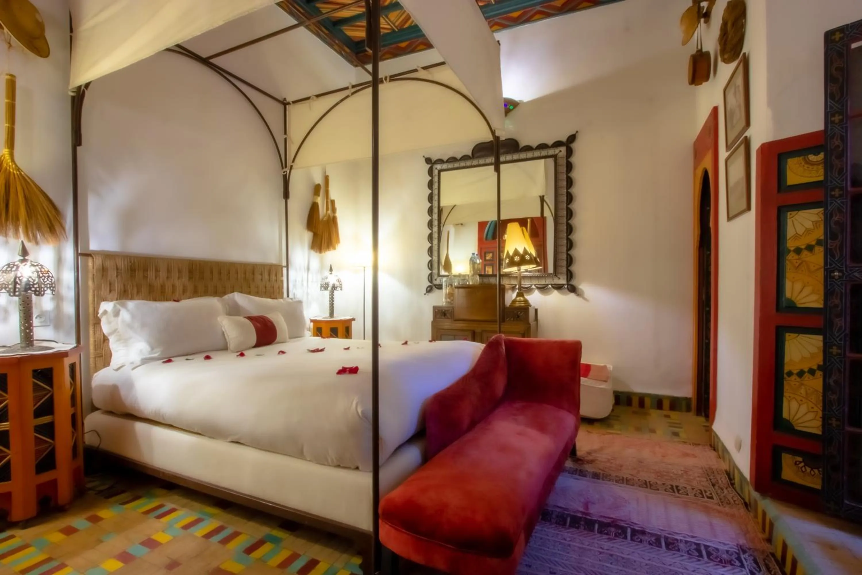 Bedroom, Bed in Riad Kaiss By Anika