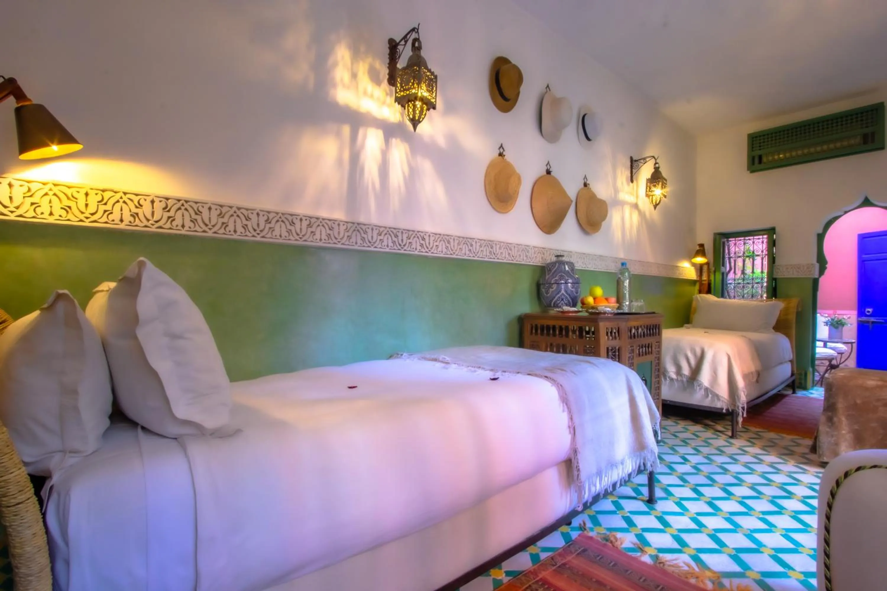 Bedroom, Bed in Riad Kaiss By Anika