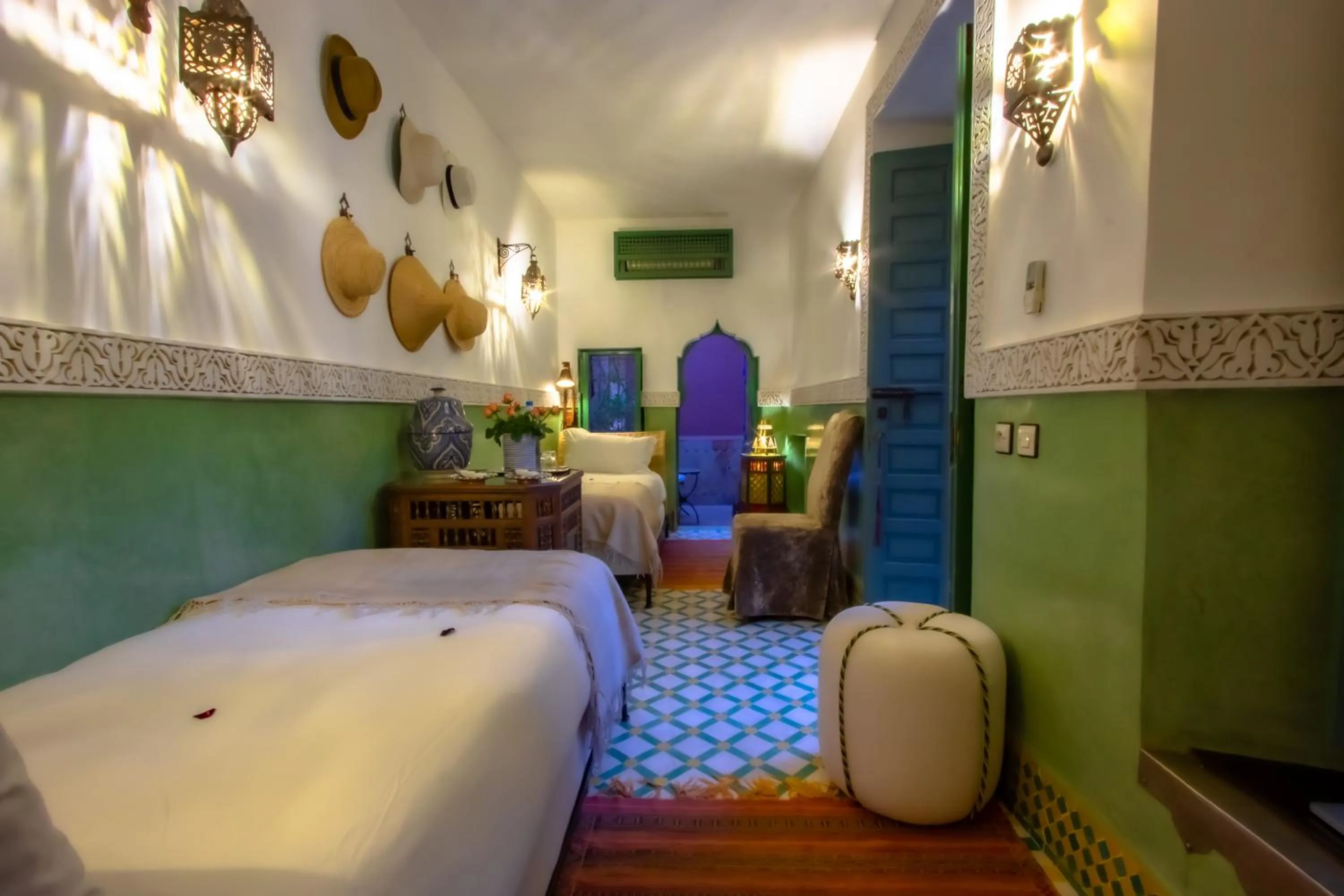 Bedroom, Bed in Riad Kaiss By Anika
