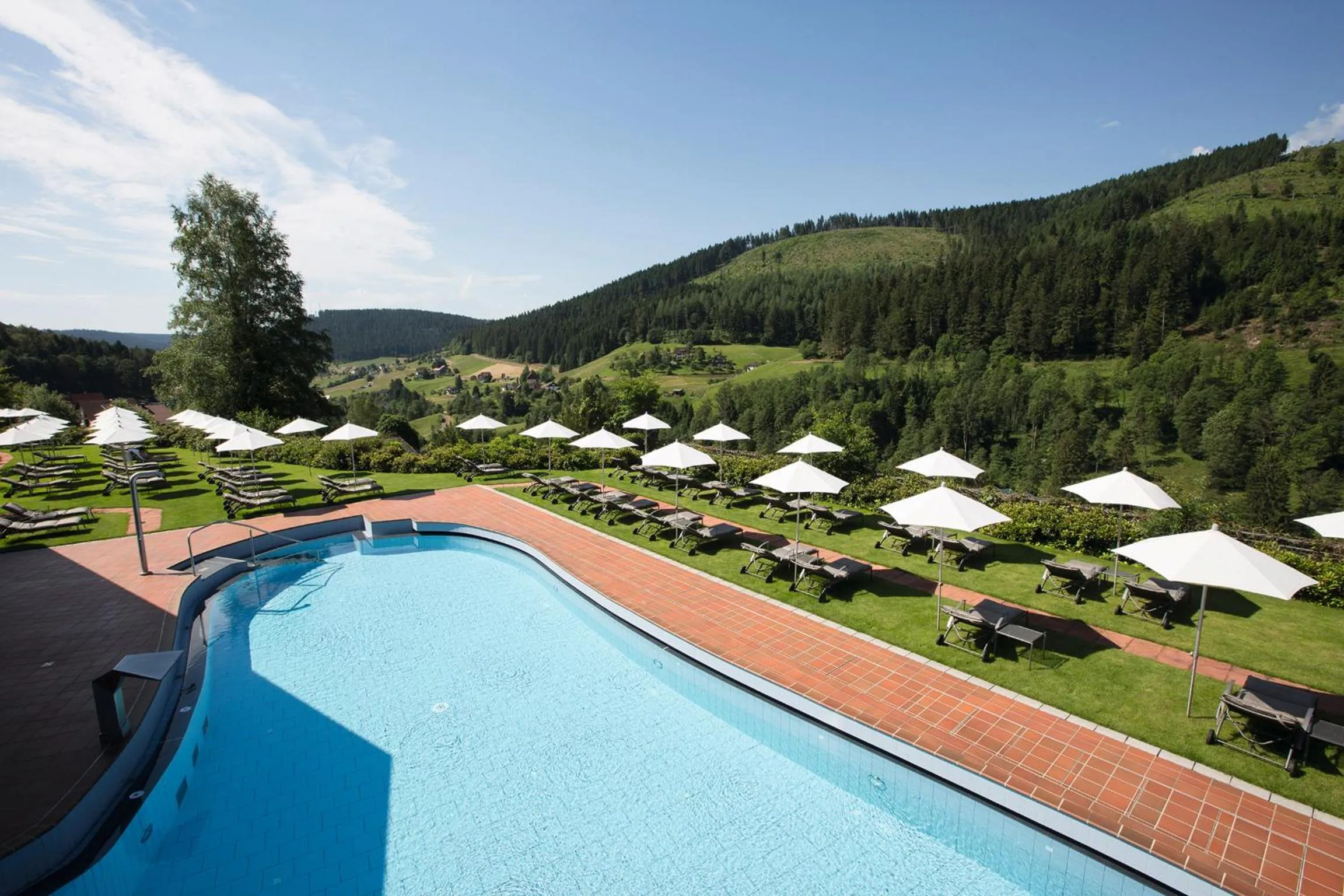 Swimming pool in Hotel Traube Tonbach
