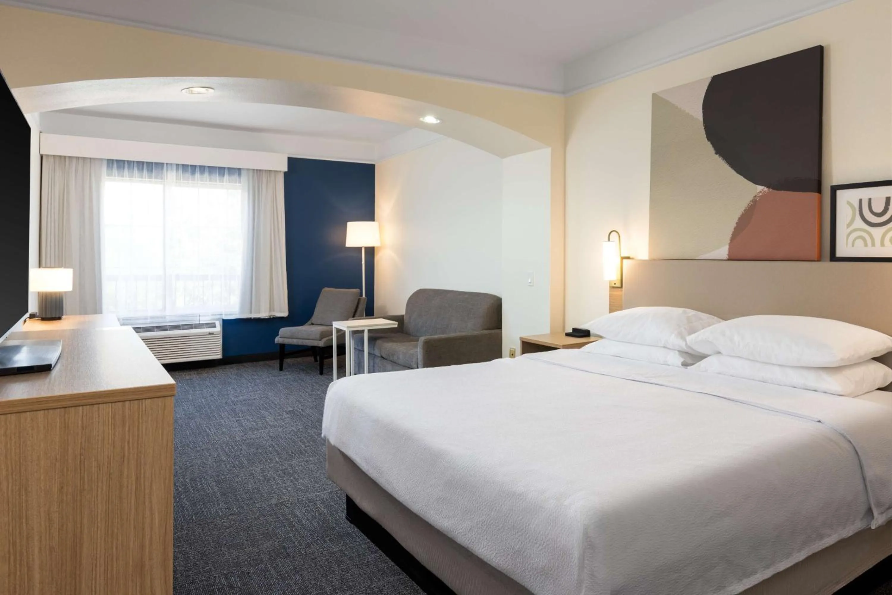 Living room, Bed in Spark by Hilton Houston West Clay Road