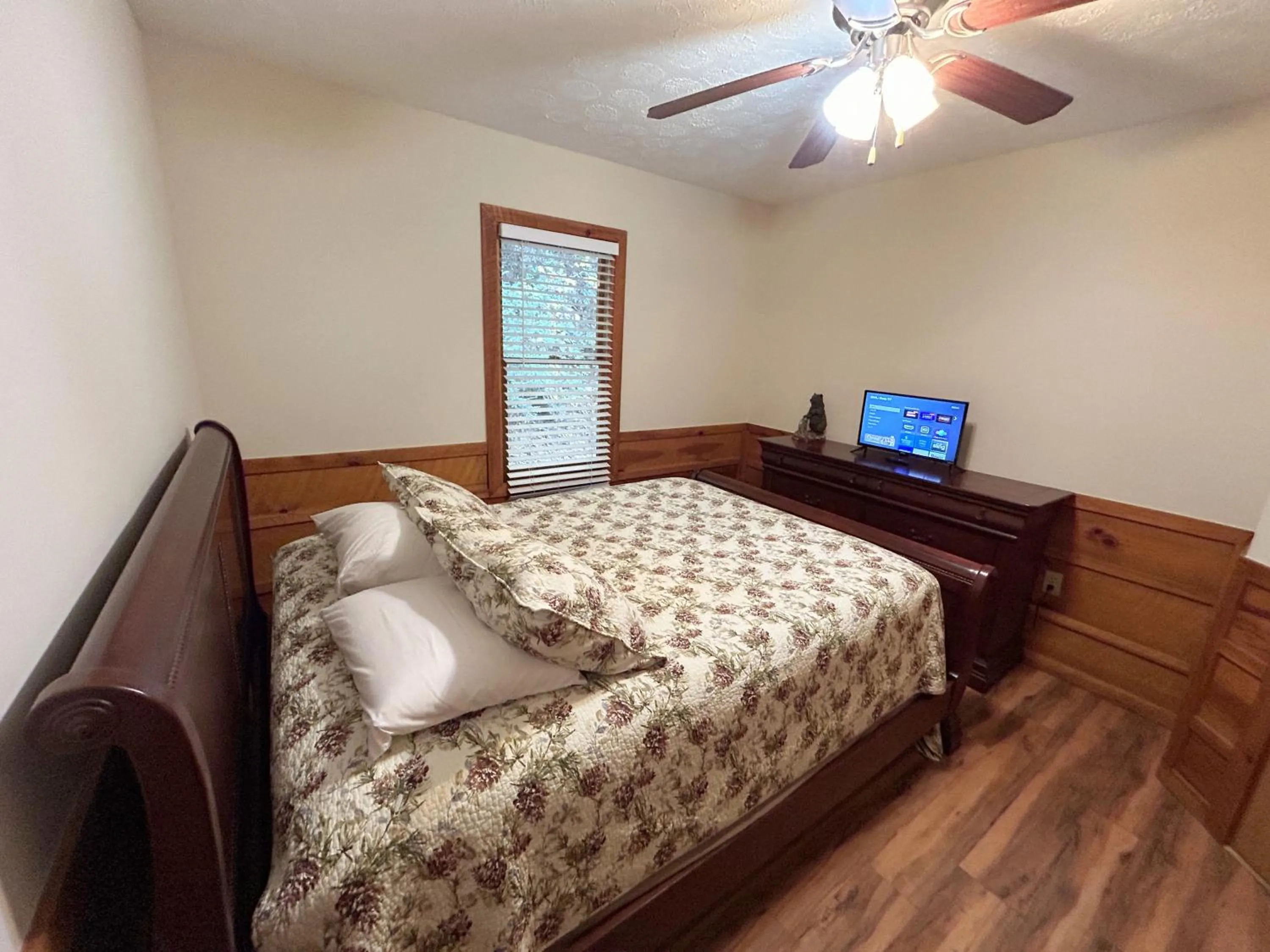 Bed in Tucked Away Cabin