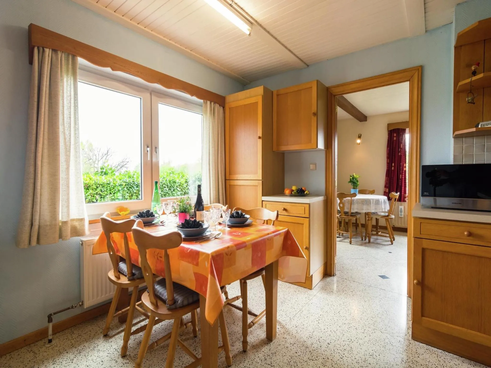 Dining area in Charming Cottage in Chiny