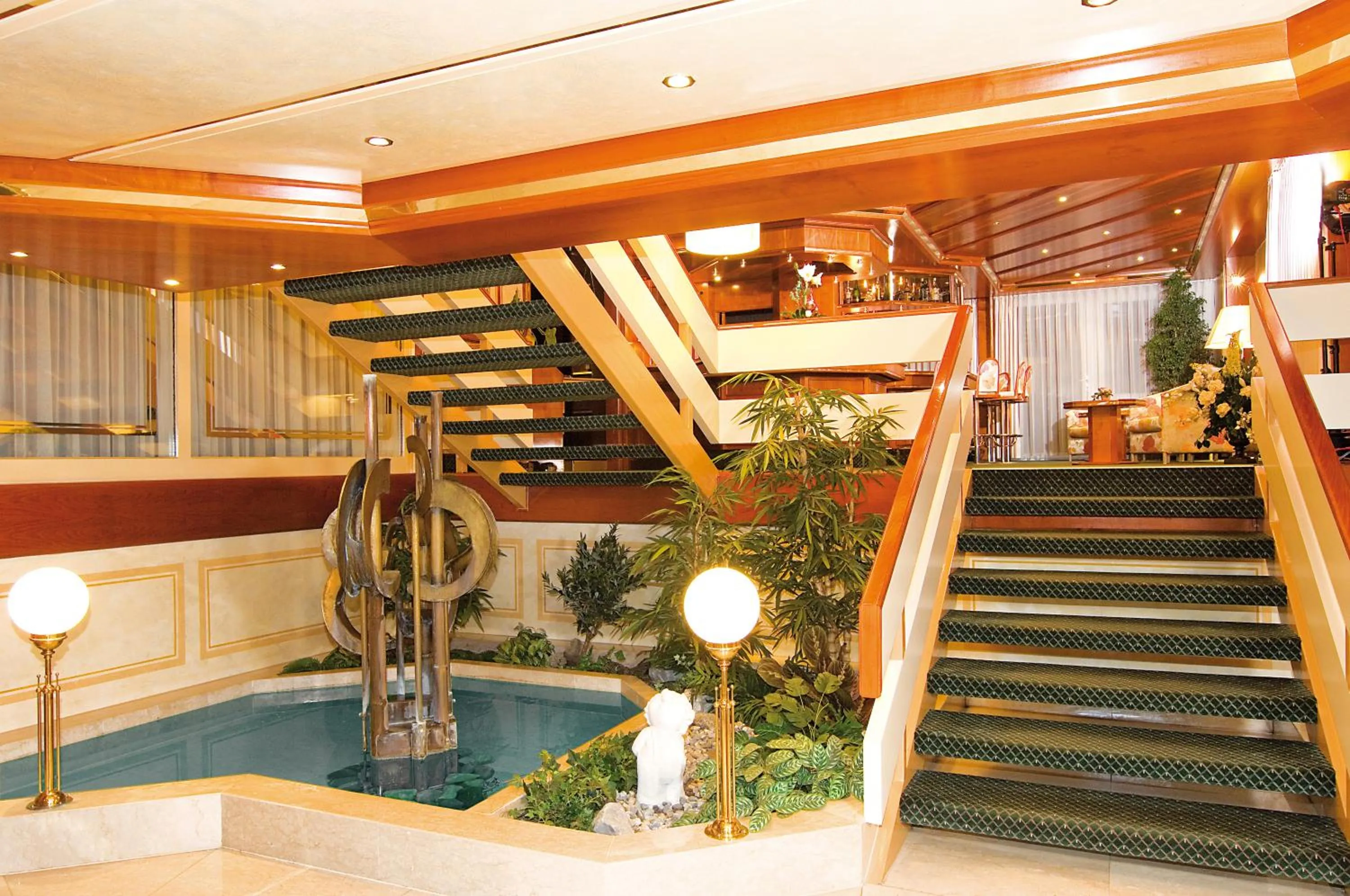 Lobby or reception in Burghotel