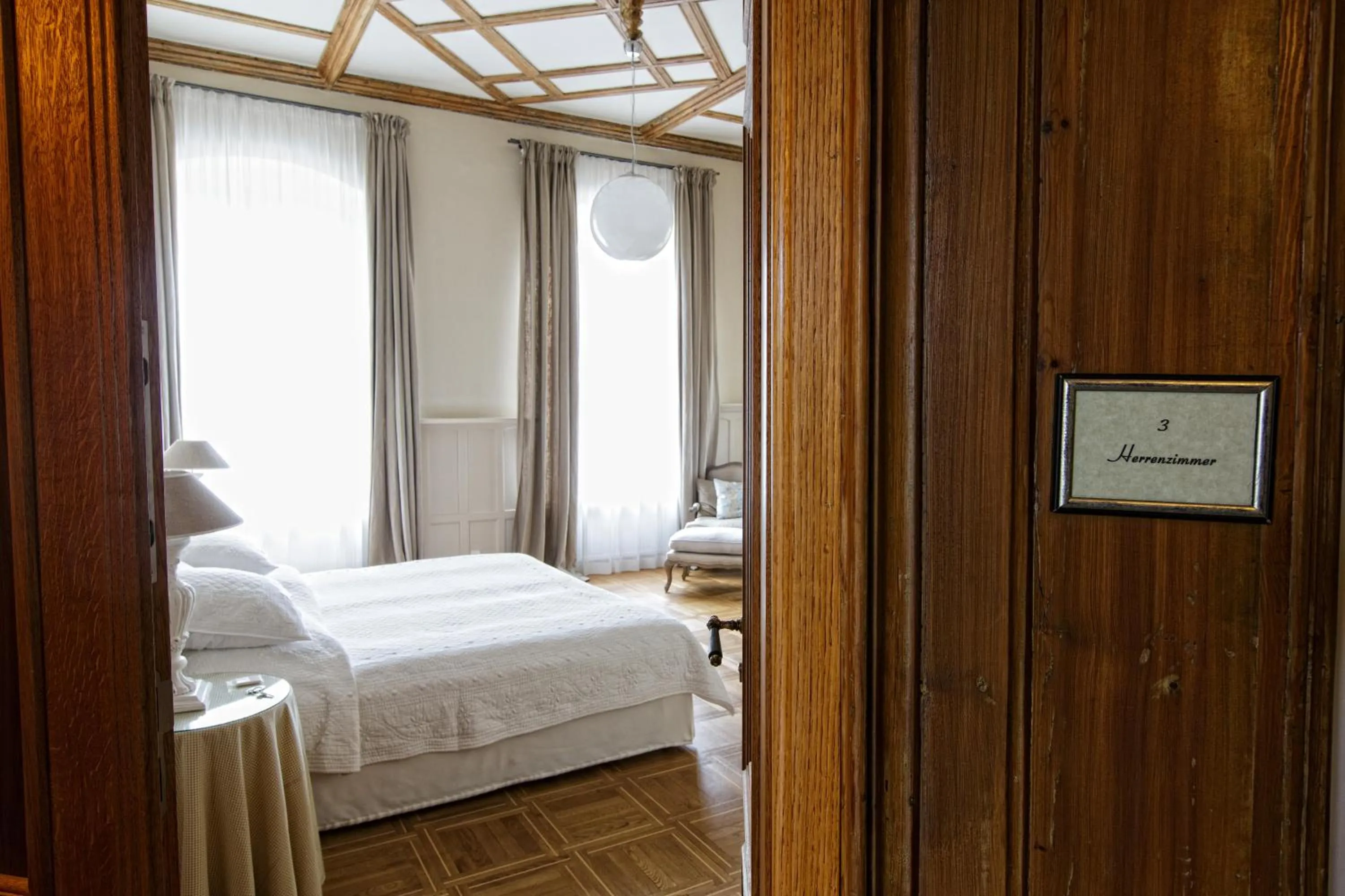 Bed in Hotel Schloss Gamehl