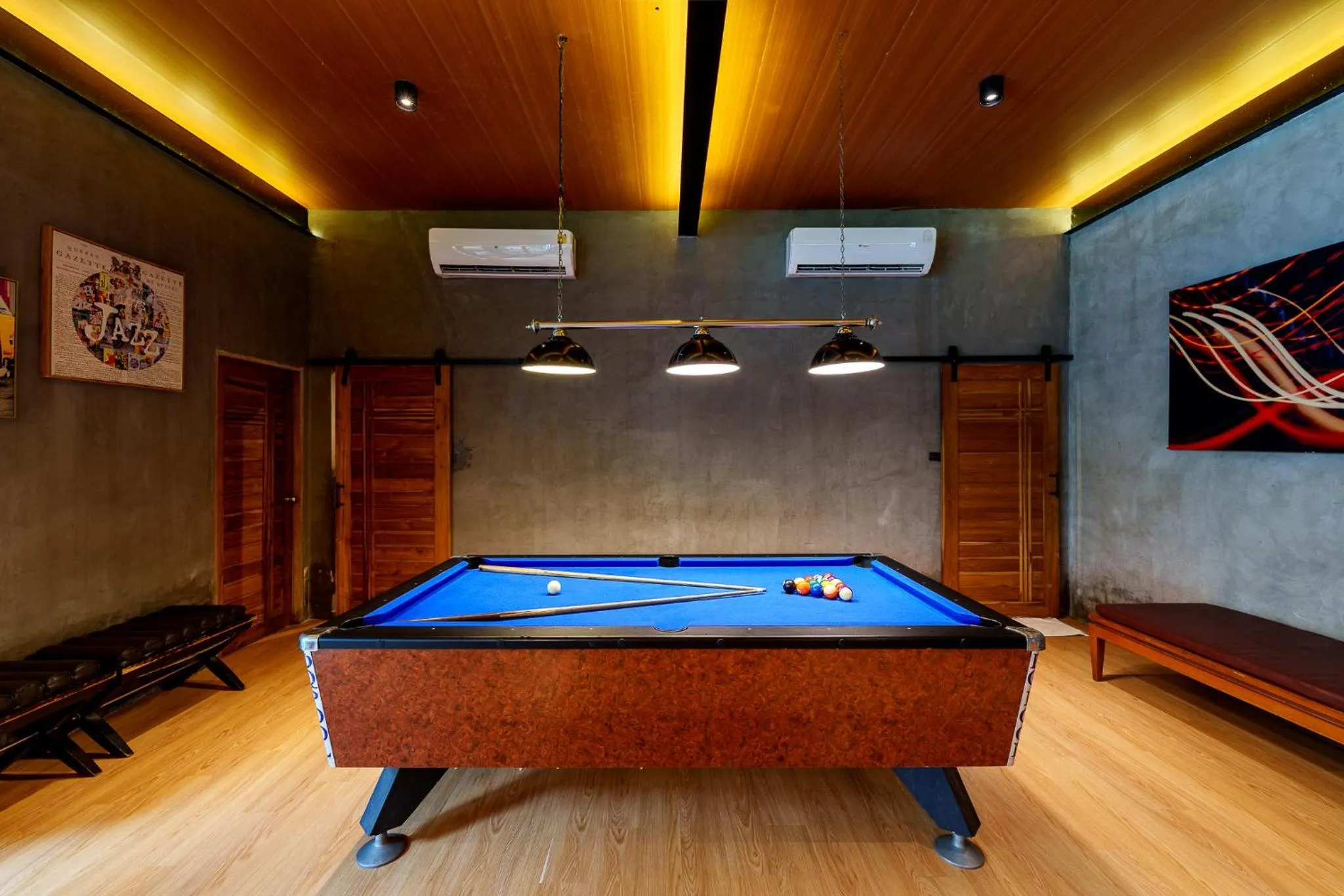 Billiard in Dojo pool villa