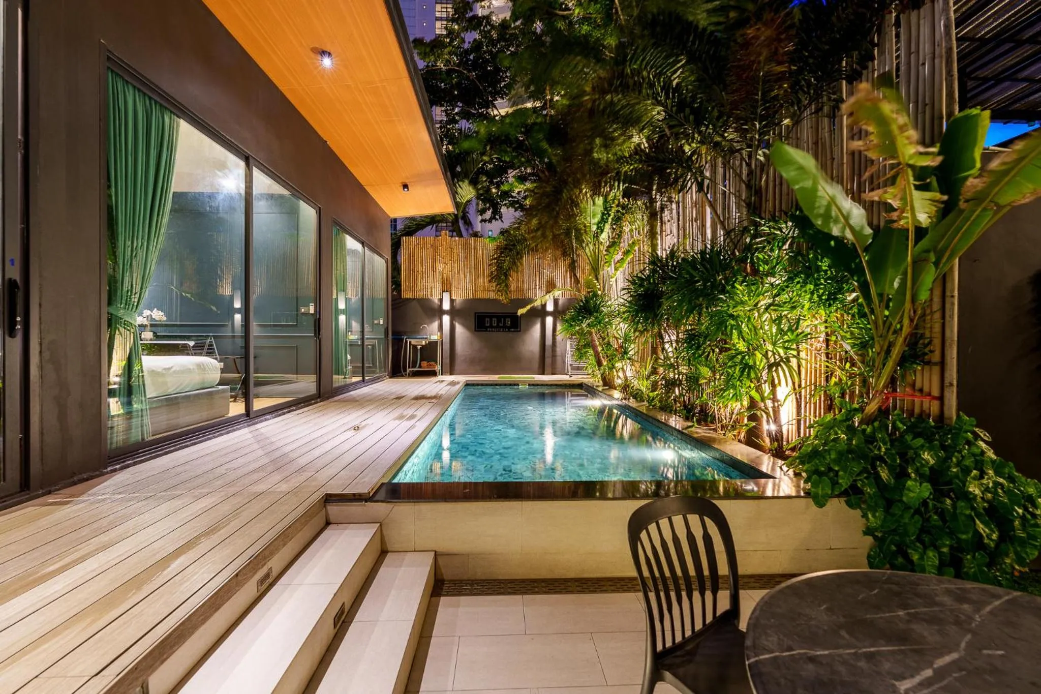 Pool view in Dojo pool villa