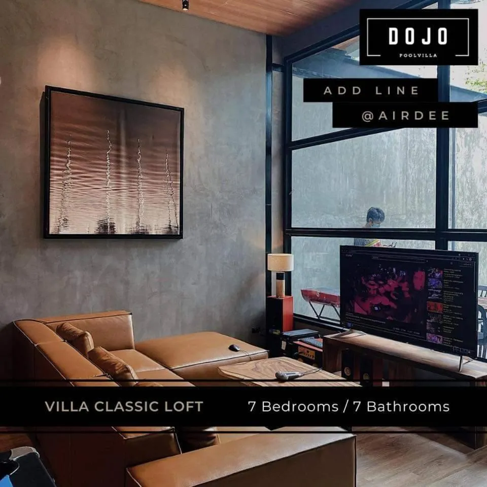 Living room in Dojo pool villa