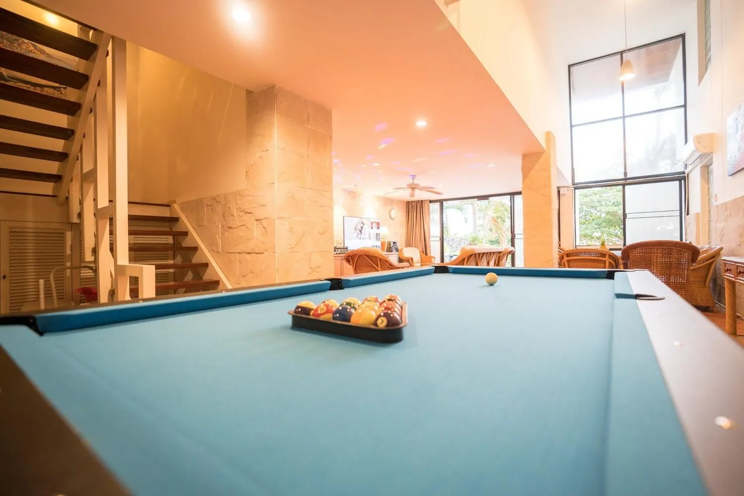 Billiard in Dojo pool villa